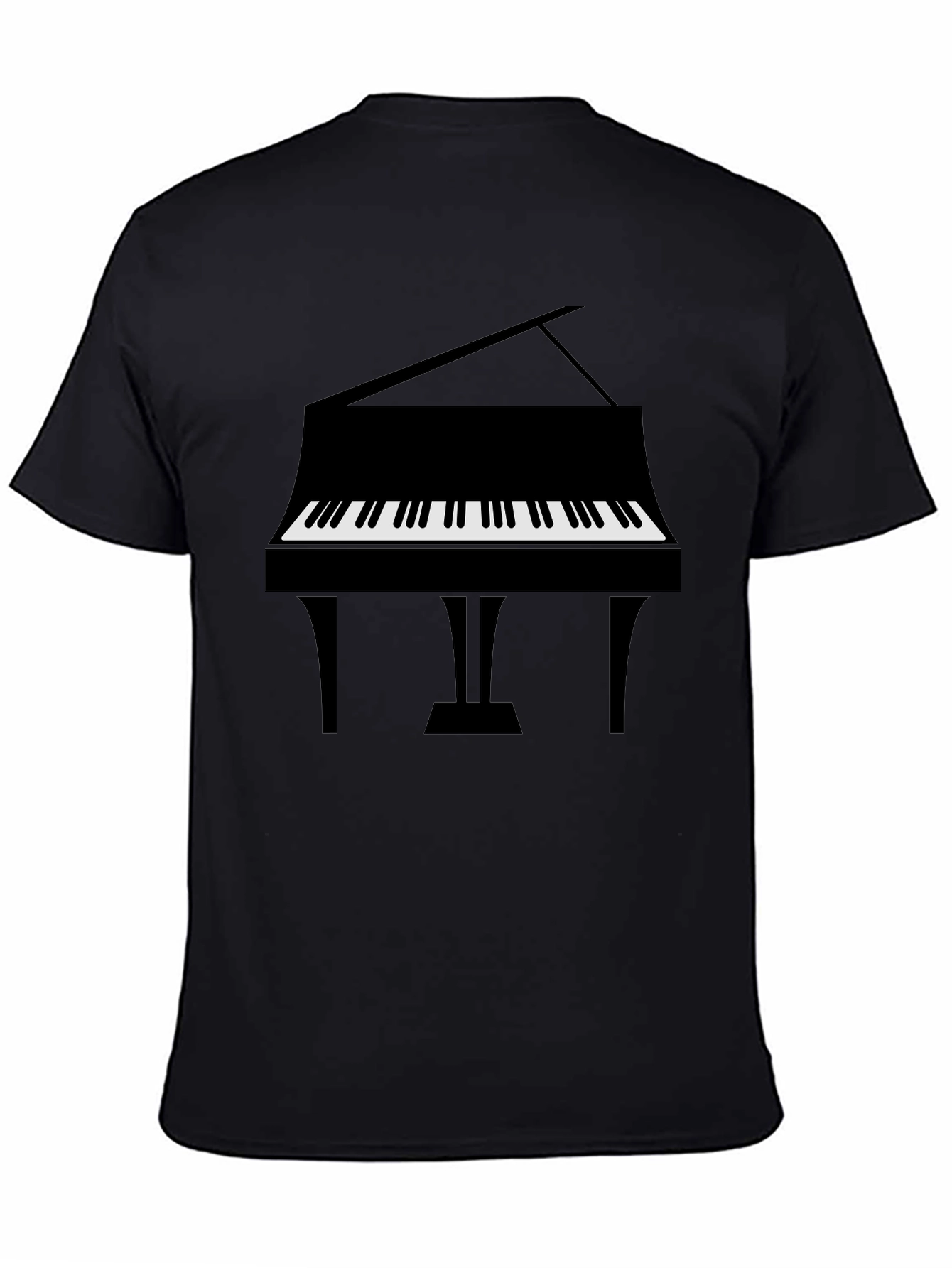 Piano Graphic Tee - Musical Instrument T-Shirt