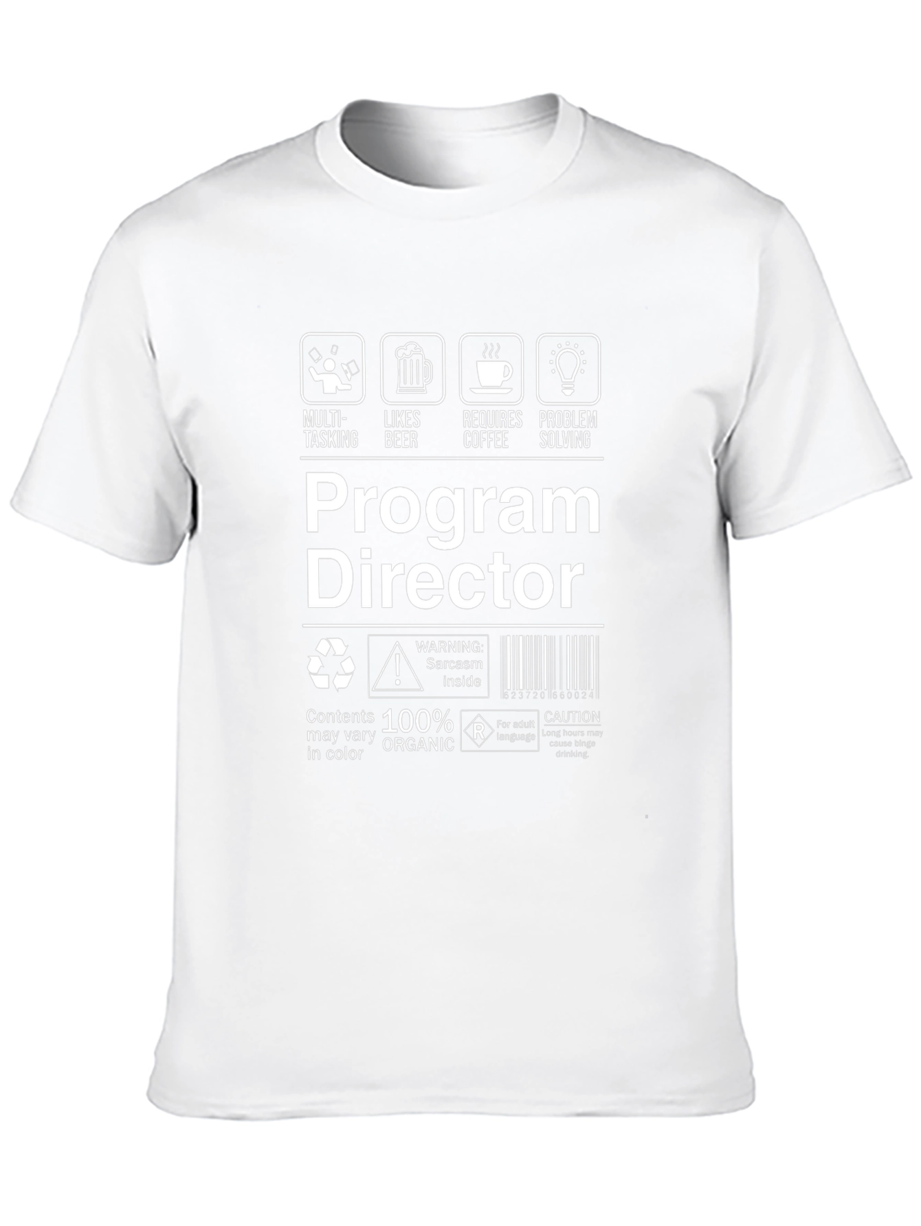 Program Director T-Shirt: Multitasking Beer Coffee Problem Solving