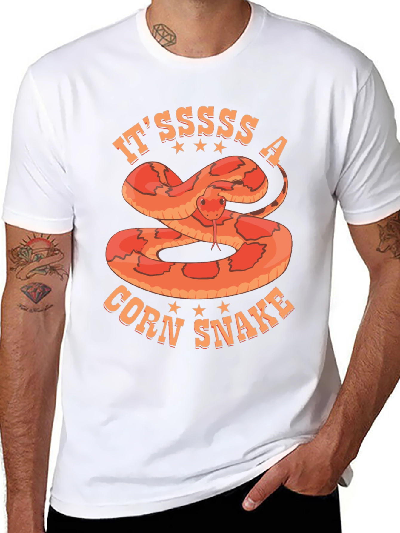 Itssss A Corn Snake T-Shirt Black