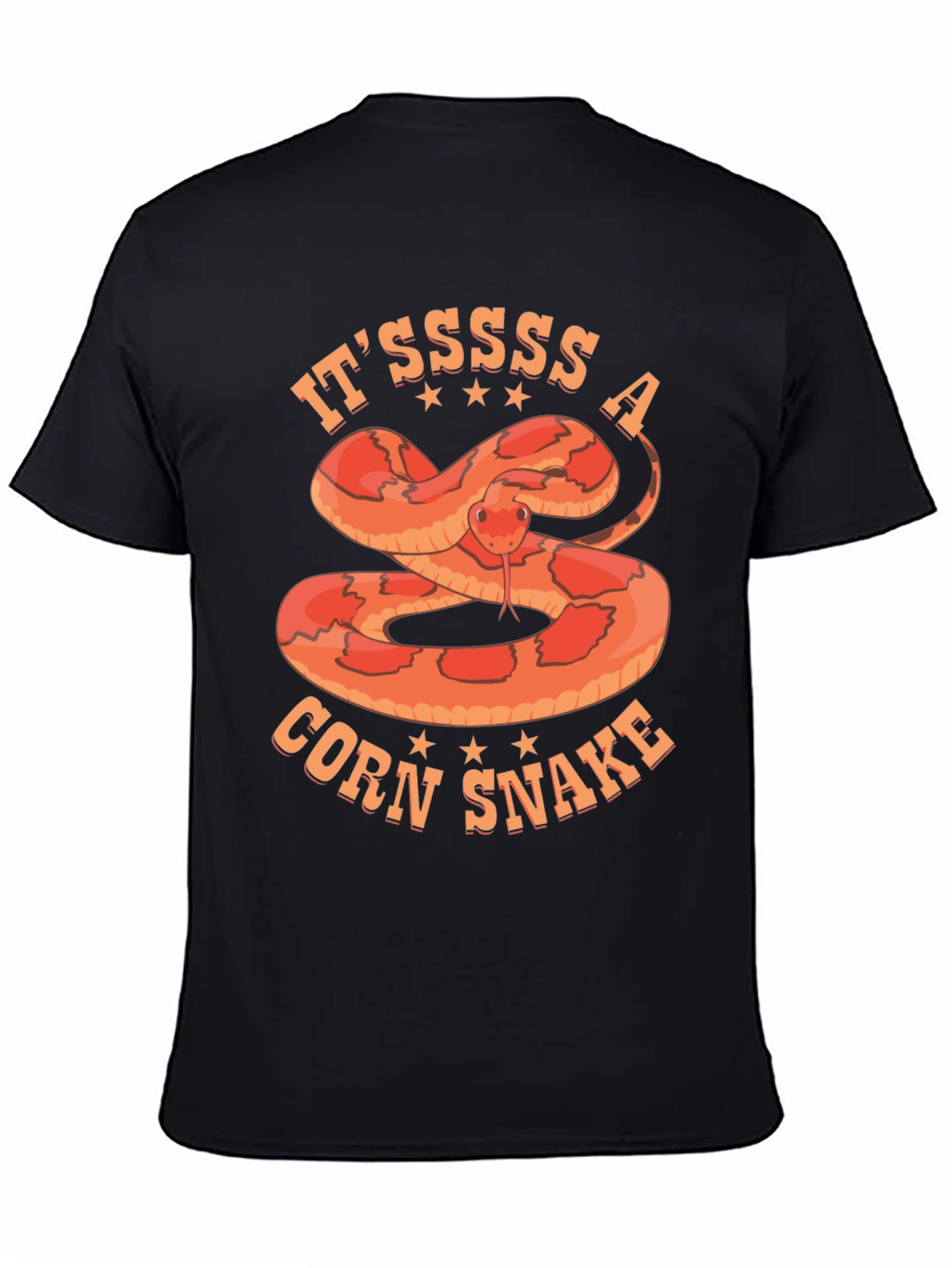 Itssss A Corn Snake T-Shirt Black