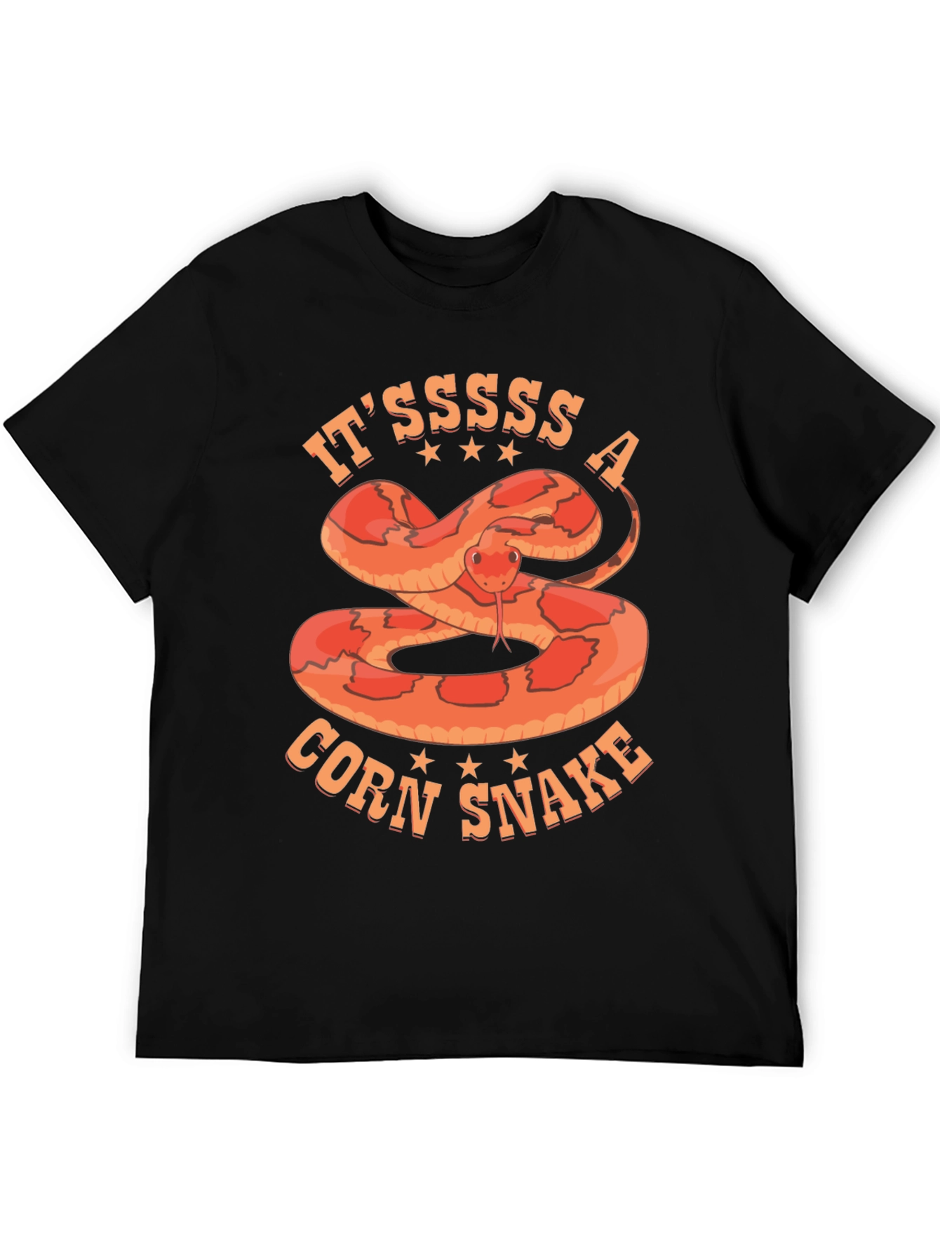 Itssss A Corn Snake T-Shirt Black
