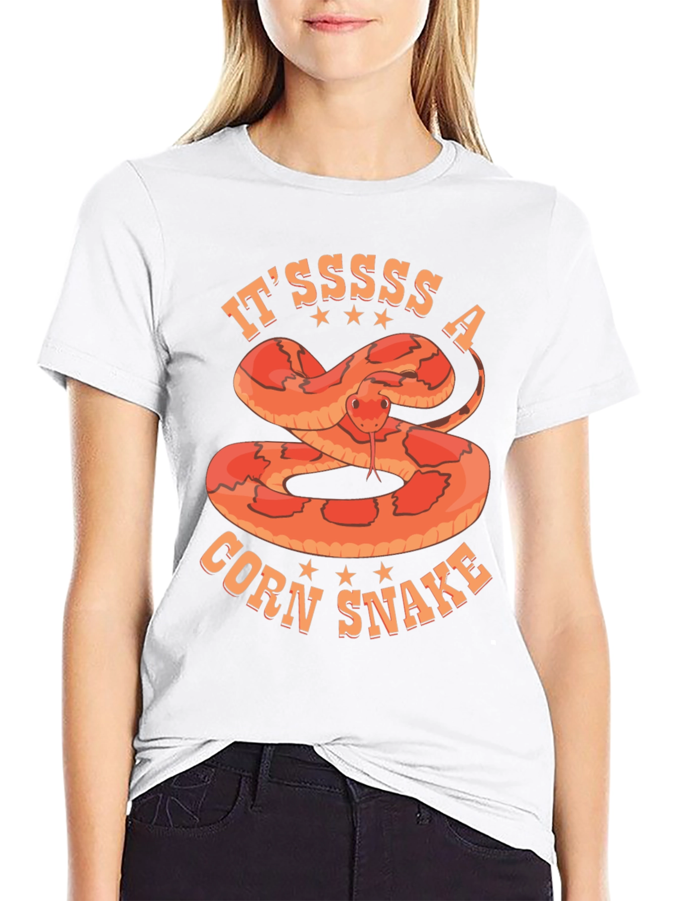 Itssss A Corn Snake T-Shirt Black