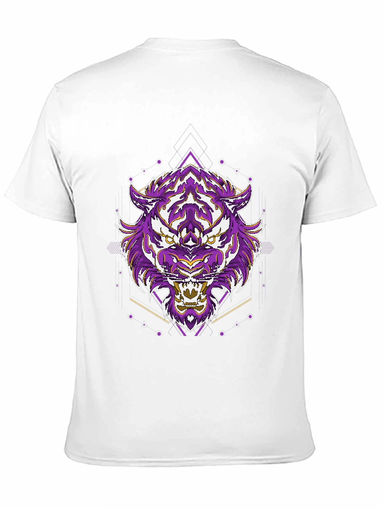 Geometric Tiger Graphic Tee - Cool Streetwear
