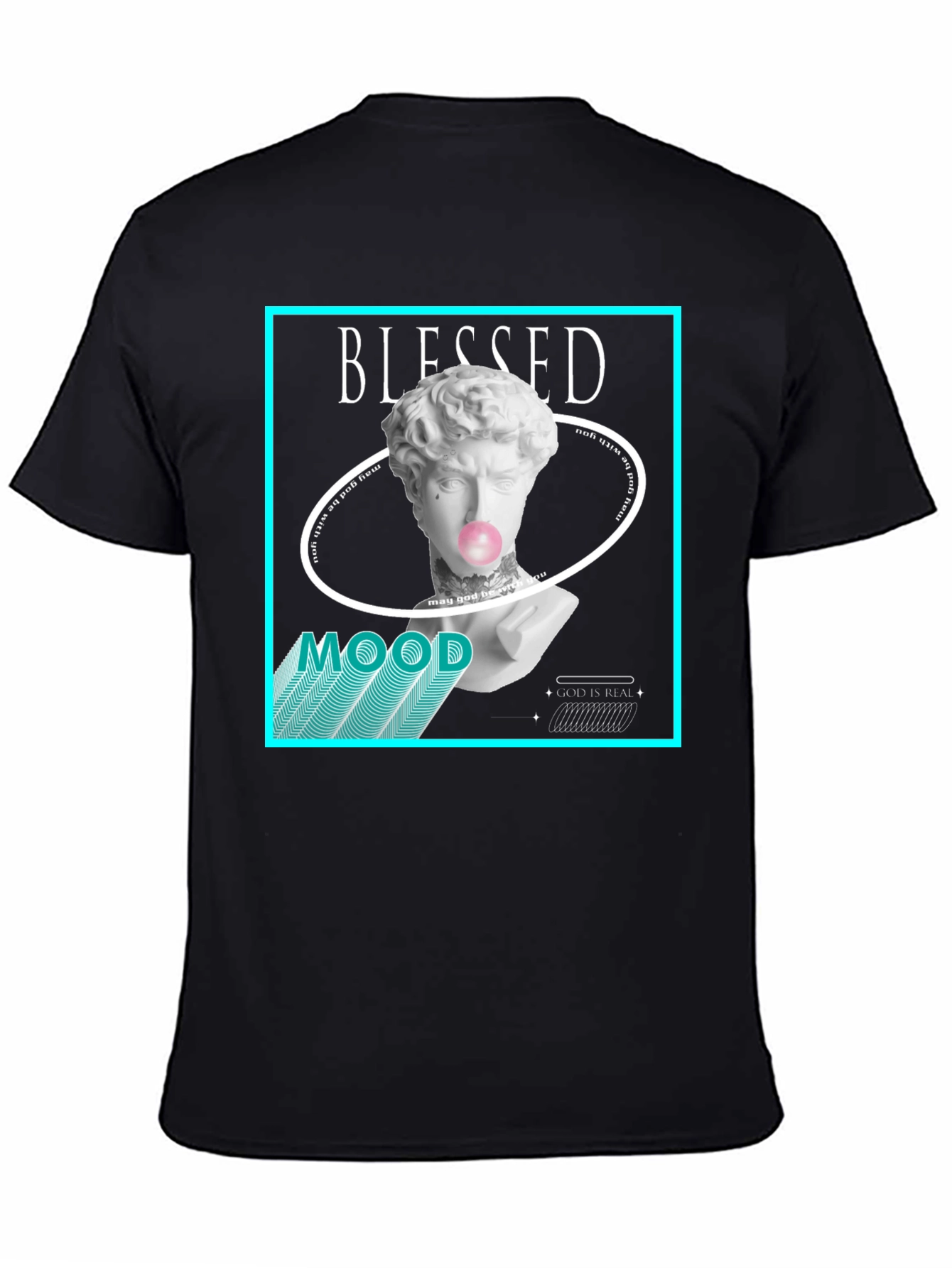Blessed Mood Graphic Tee - Black T-Shirt