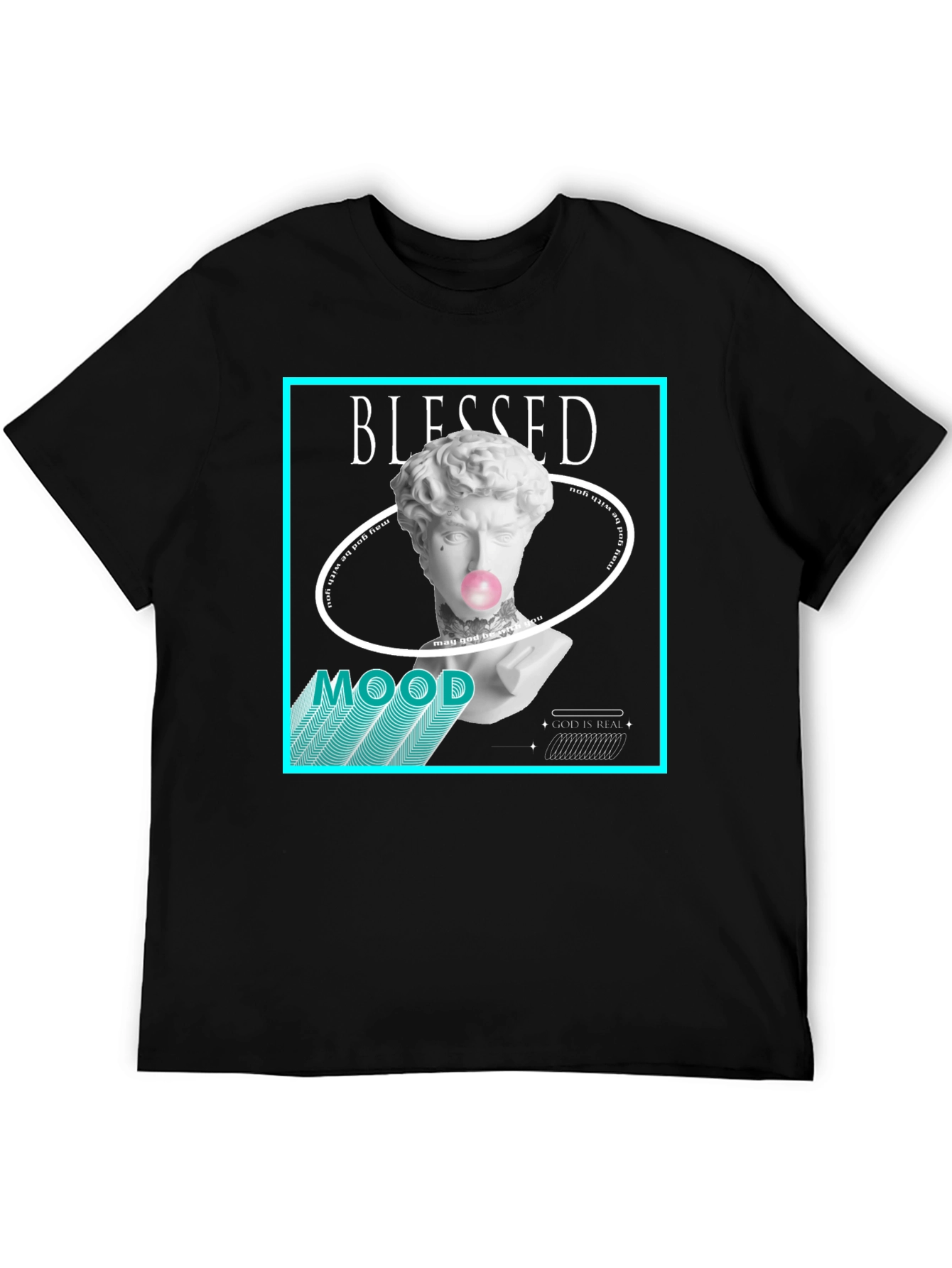 Blessed Mood Graphic Tee - Black T-Shirt