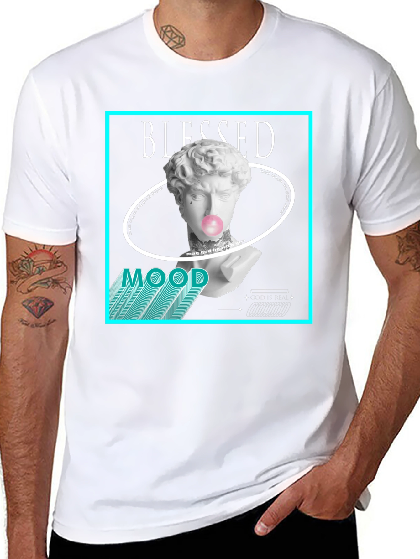 Blessed Mood Graphic Tee - Black T-Shirt