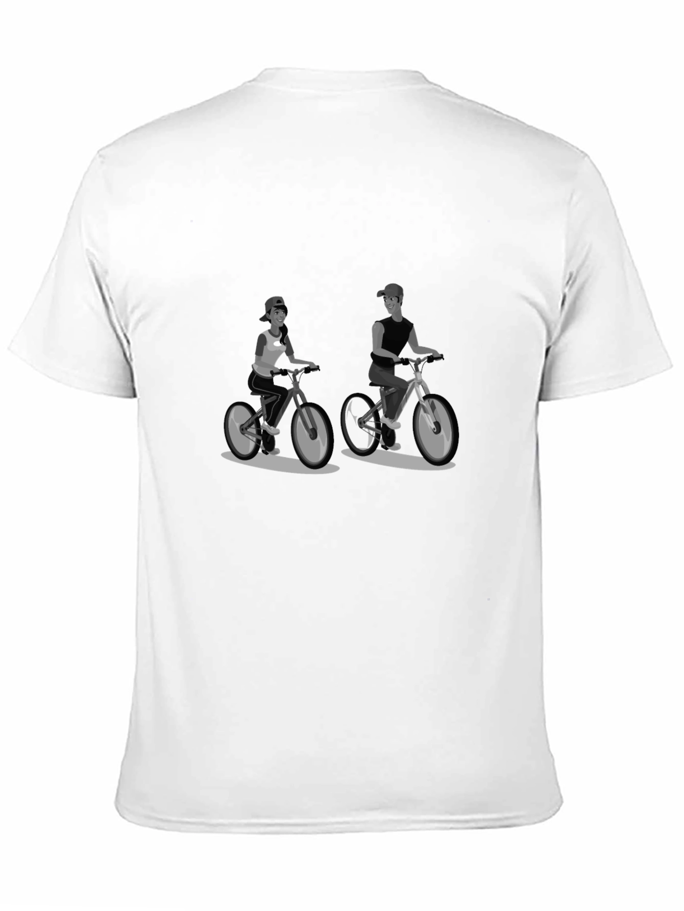 Cycling Duo Black Graphic Tee