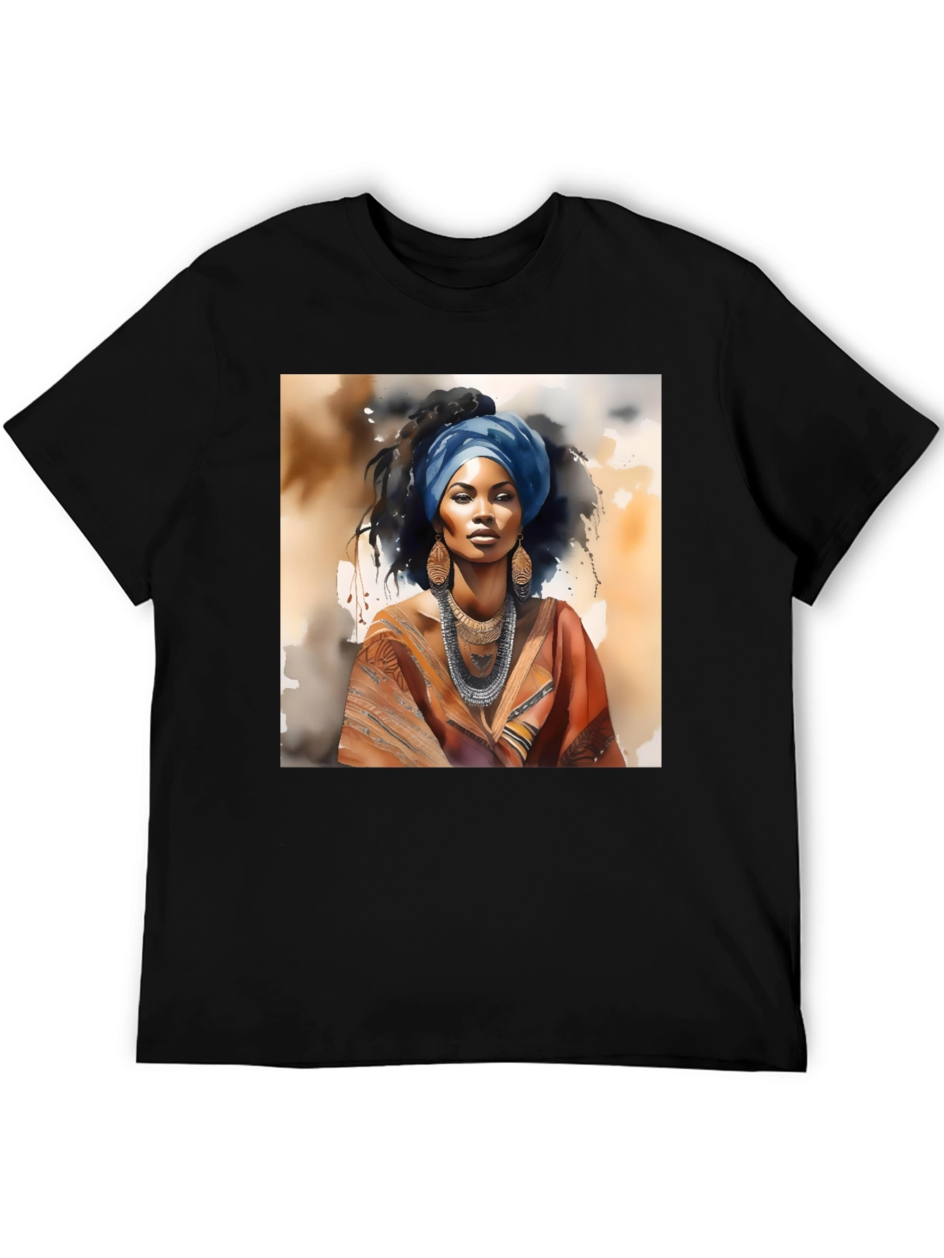 African Queen T-Shirt Artistic Graphic Tee