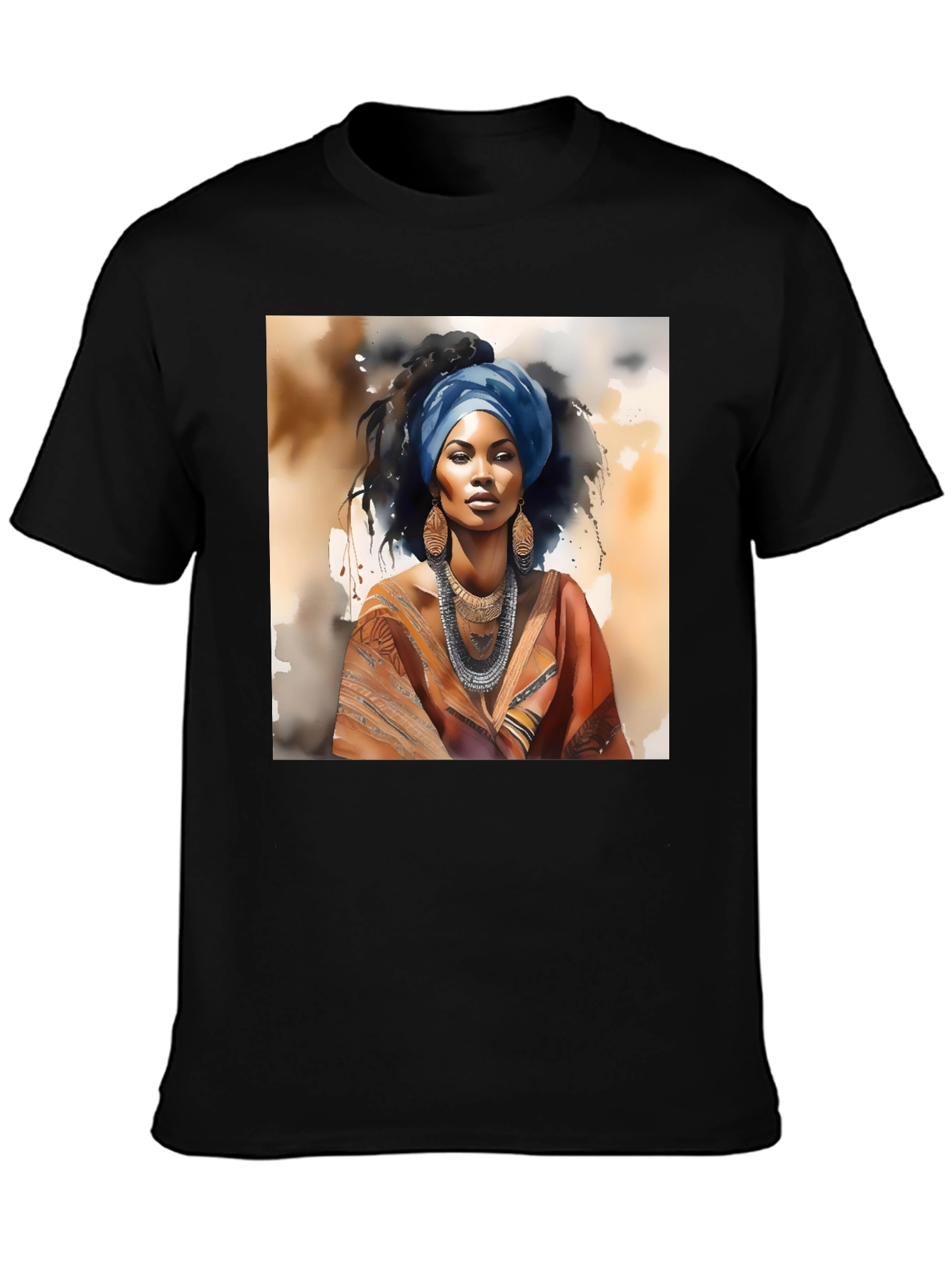 African Queen T-Shirt Artistic Graphic Tee