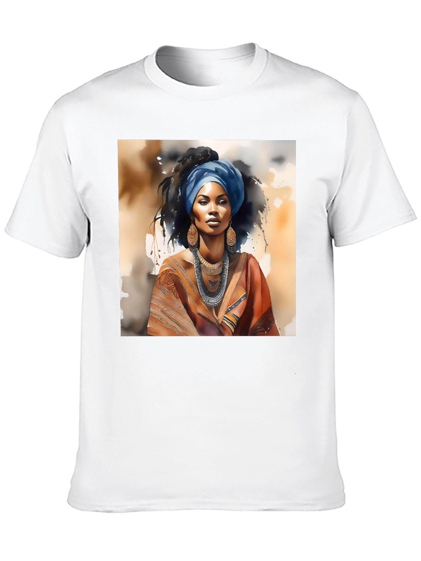 African Queen T-Shirt Artistic Graphic Tee
