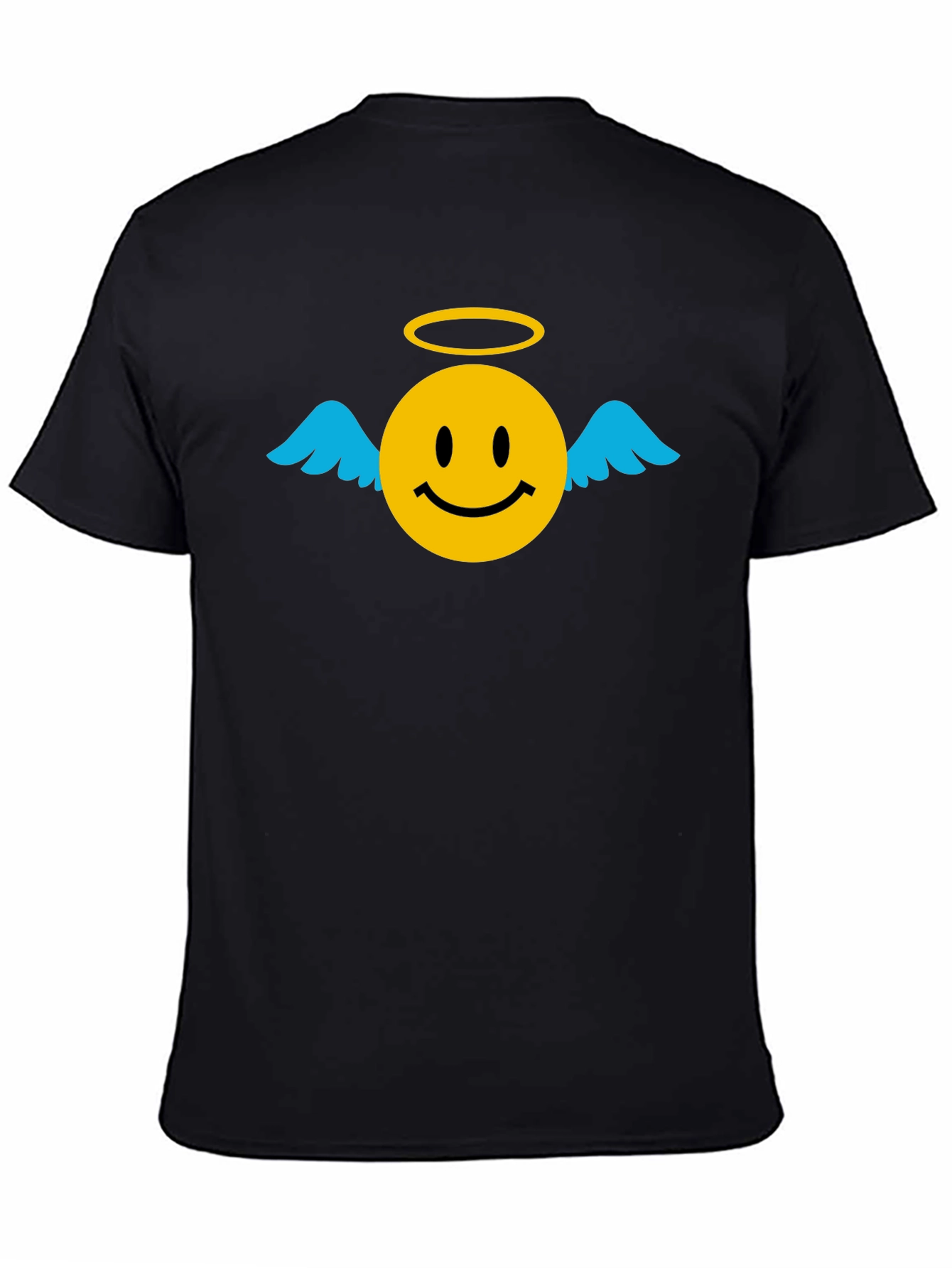 Angel Smiley Face Graphic T-Shirt