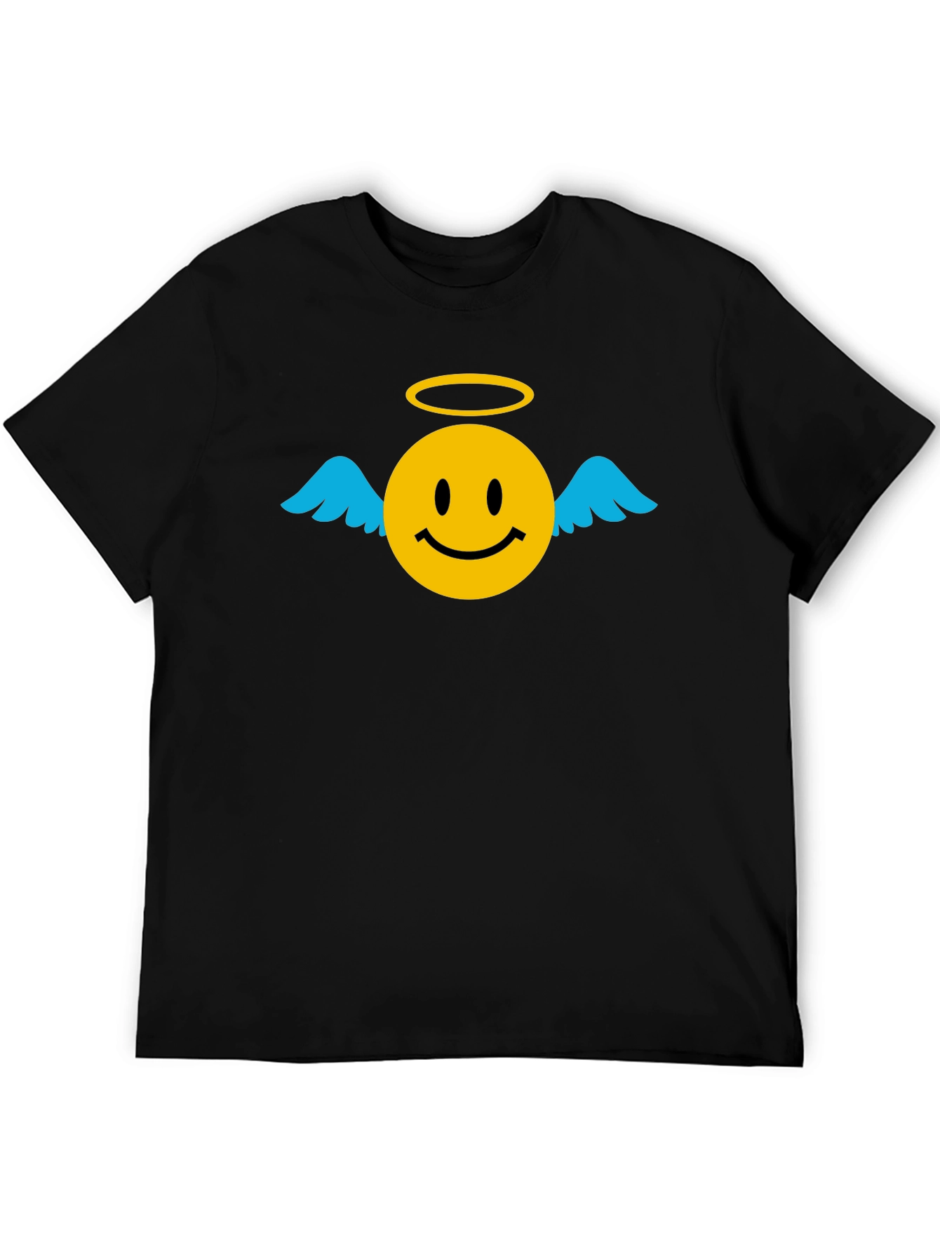 Angel Smiley Face Graphic T-Shirt