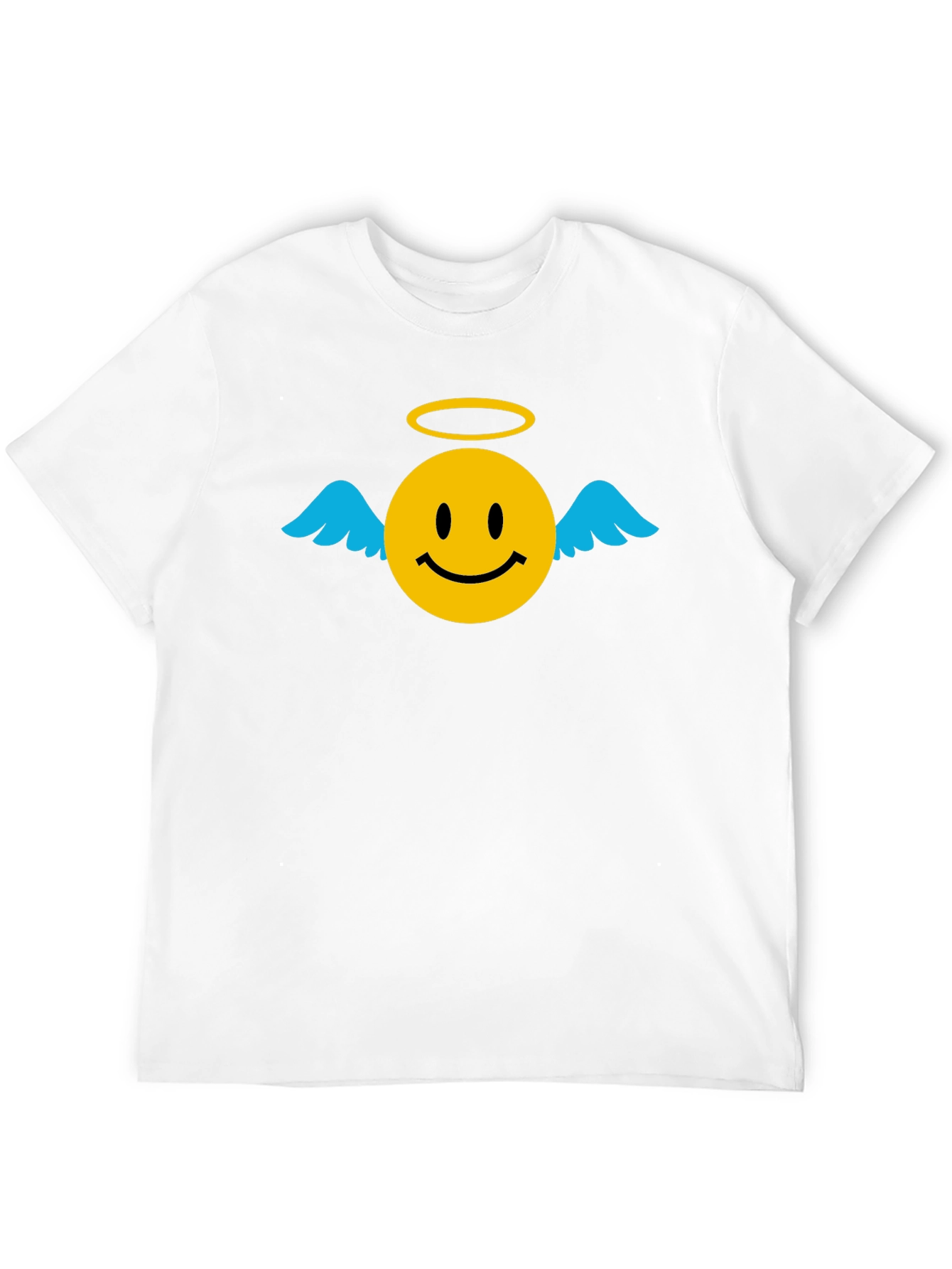 Angel Smiley Face Graphic T-Shirt