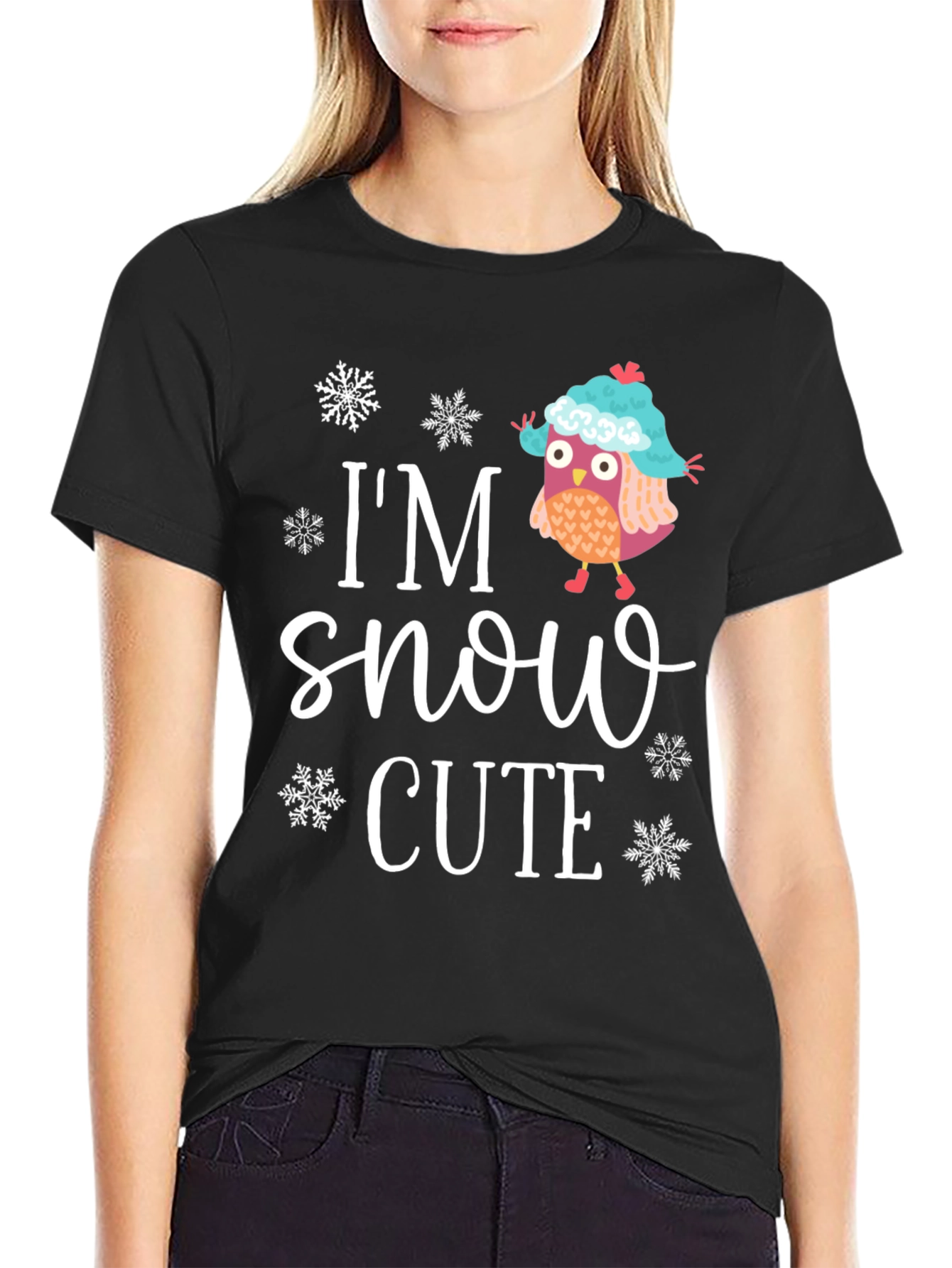 Im Snow Cute Owl Graphic Tee