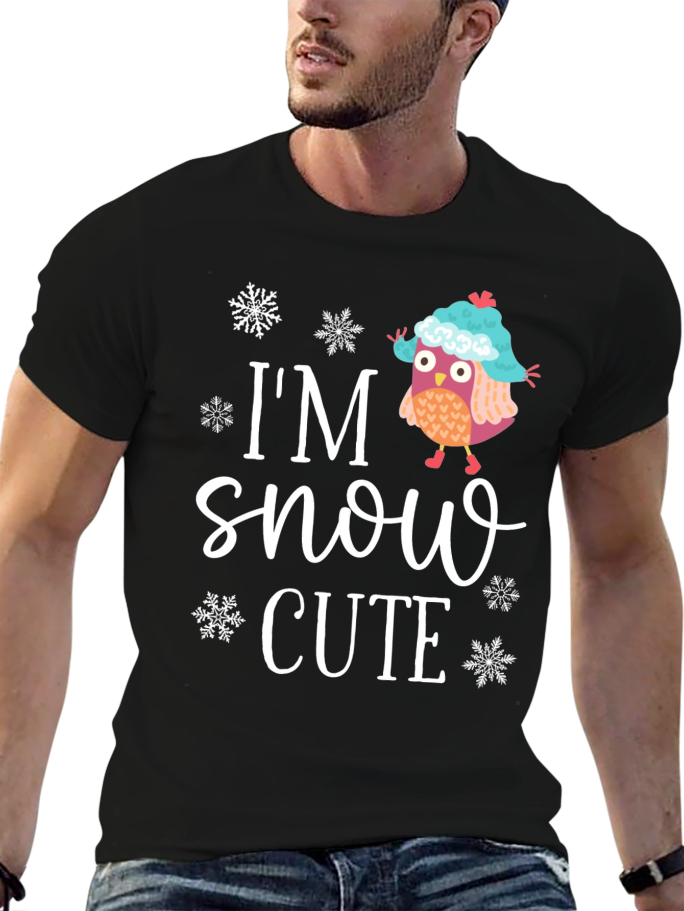 Im Snow Cute Owl Graphic Tee