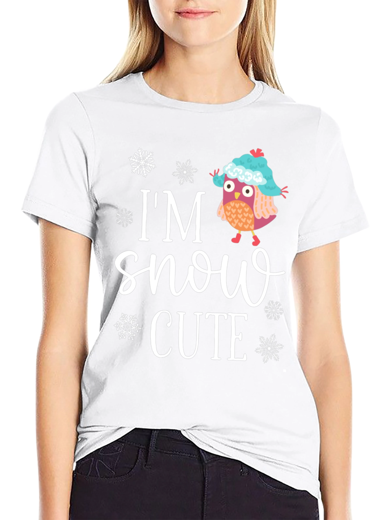 Im Snow Cute Owl Graphic Tee