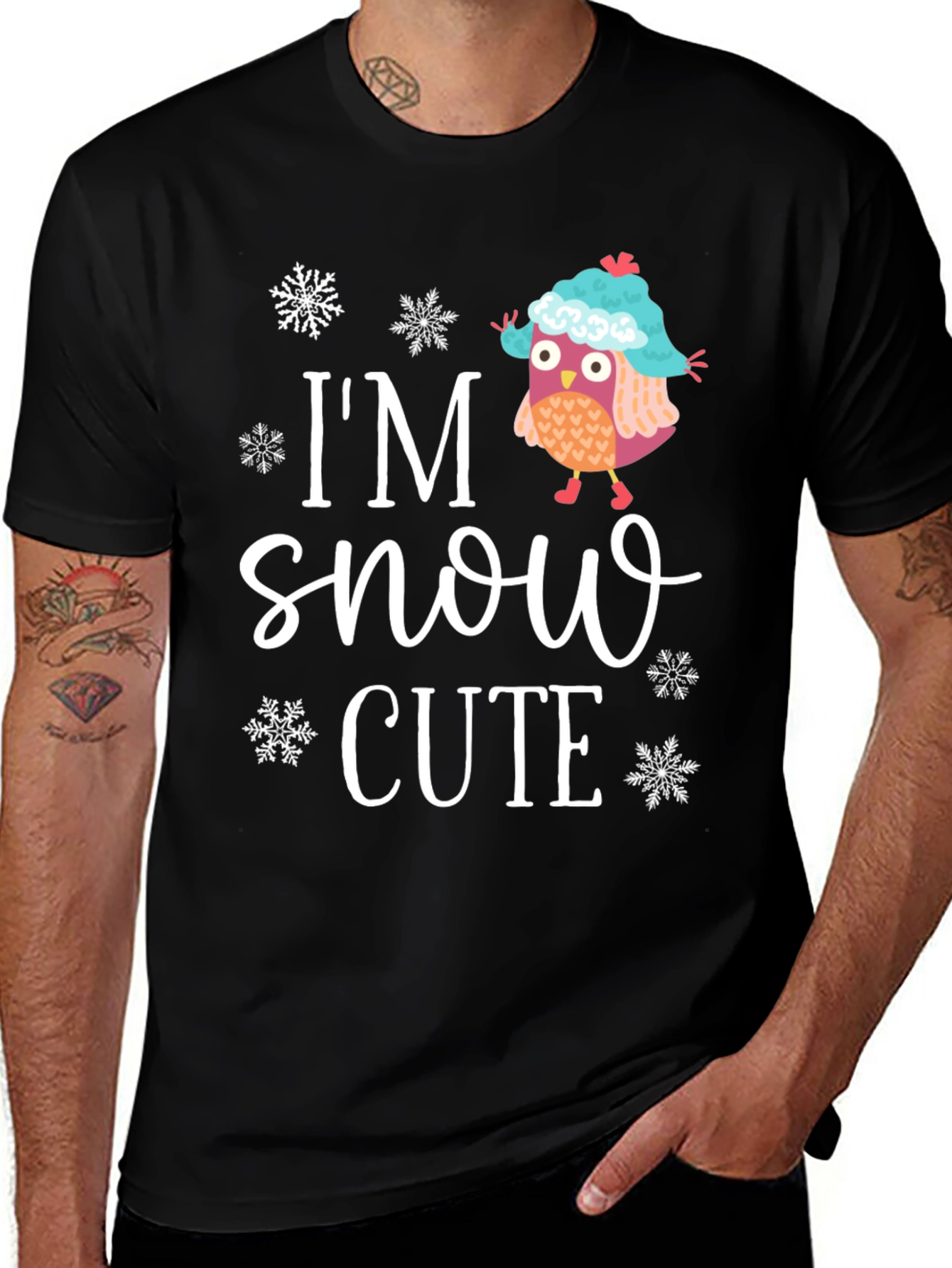 Im Snow Cute Owl Graphic Tee