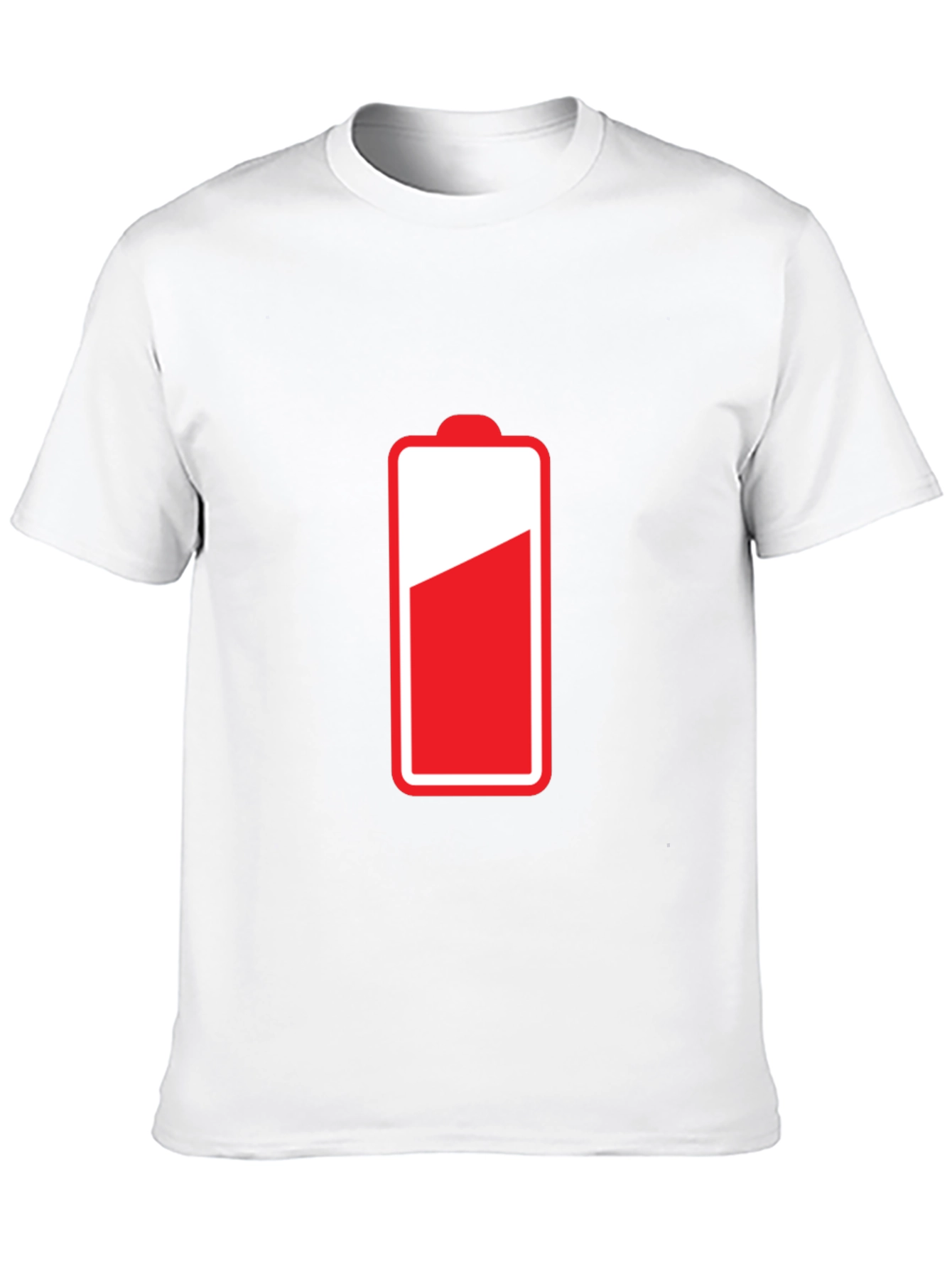 Low Battery Black T-Shirt - Recharge Your Style!