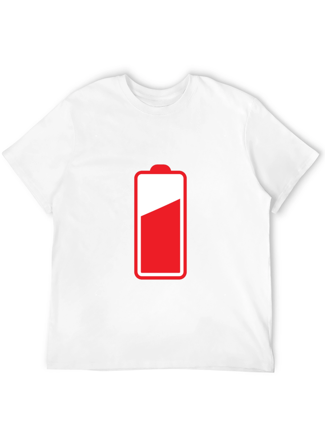 Low Battery Black T-Shirt - Recharge Your Style!