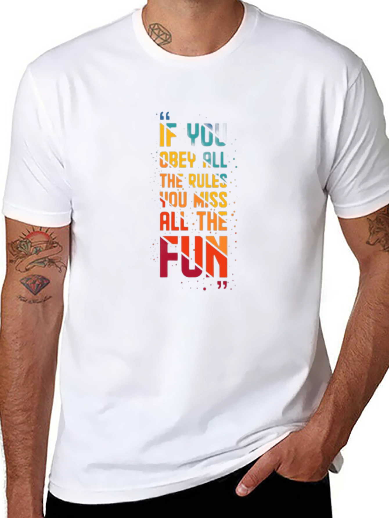 Fun-Loving Quote Graphic T-Shirt