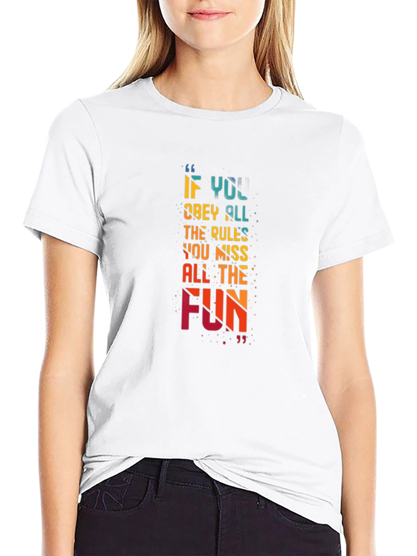 Fun-Loving Quote Graphic T-Shirt