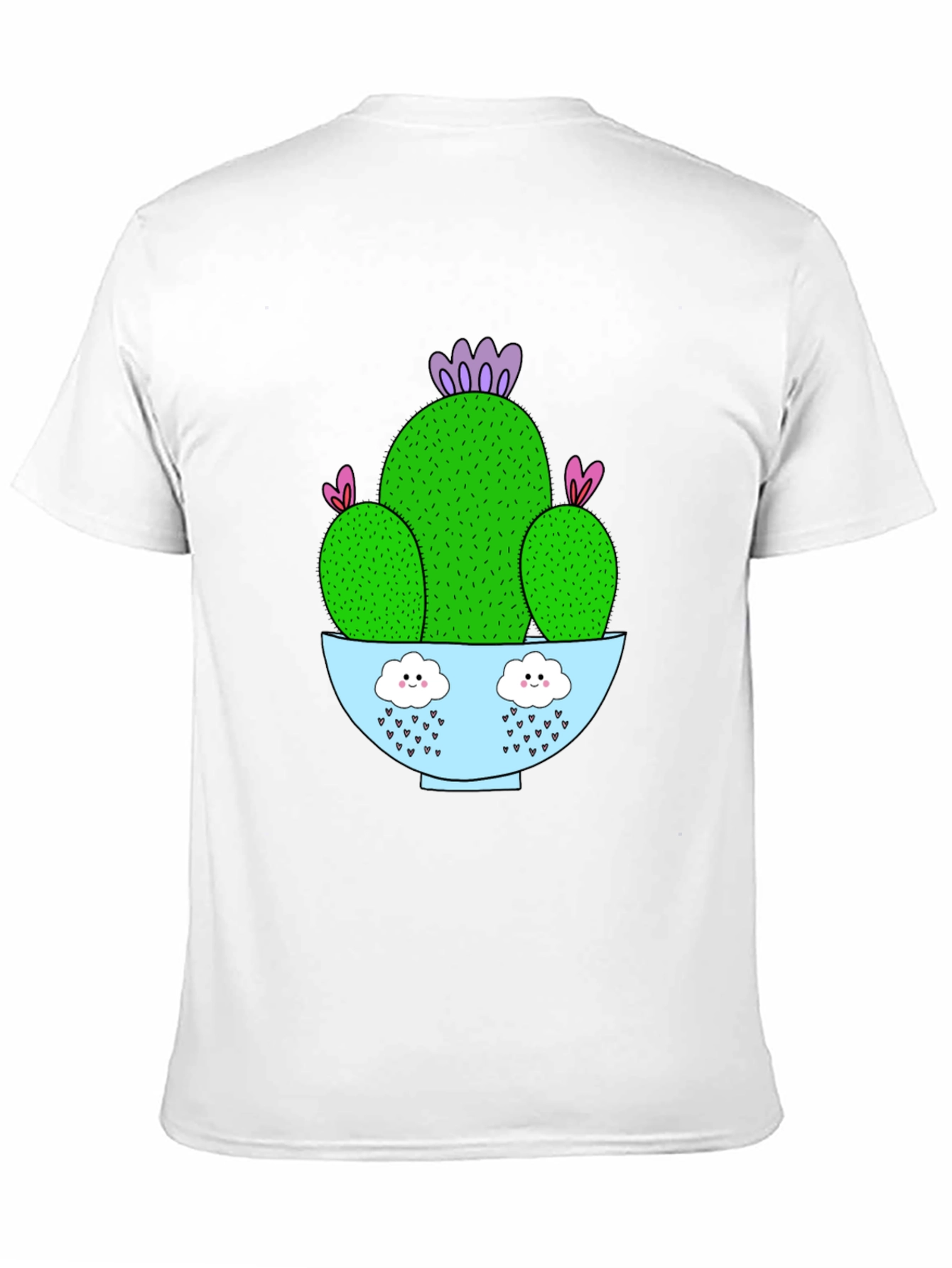 Cactus Graphic Tee - Black Cotton T-Shirt