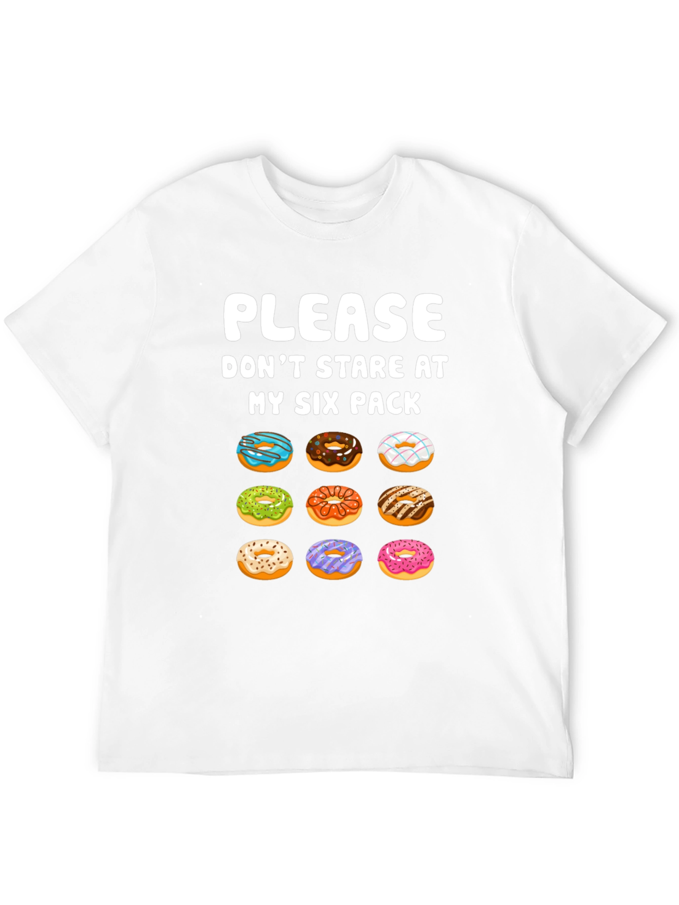 Funny Donut Six Pack T-Shirt