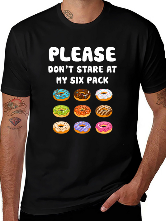 Funny Donut Six Pack T-Shirt