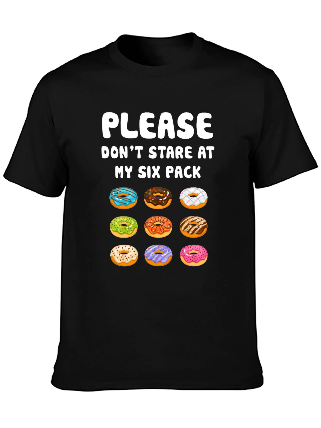 Funny Donut Six Pack T-Shirt