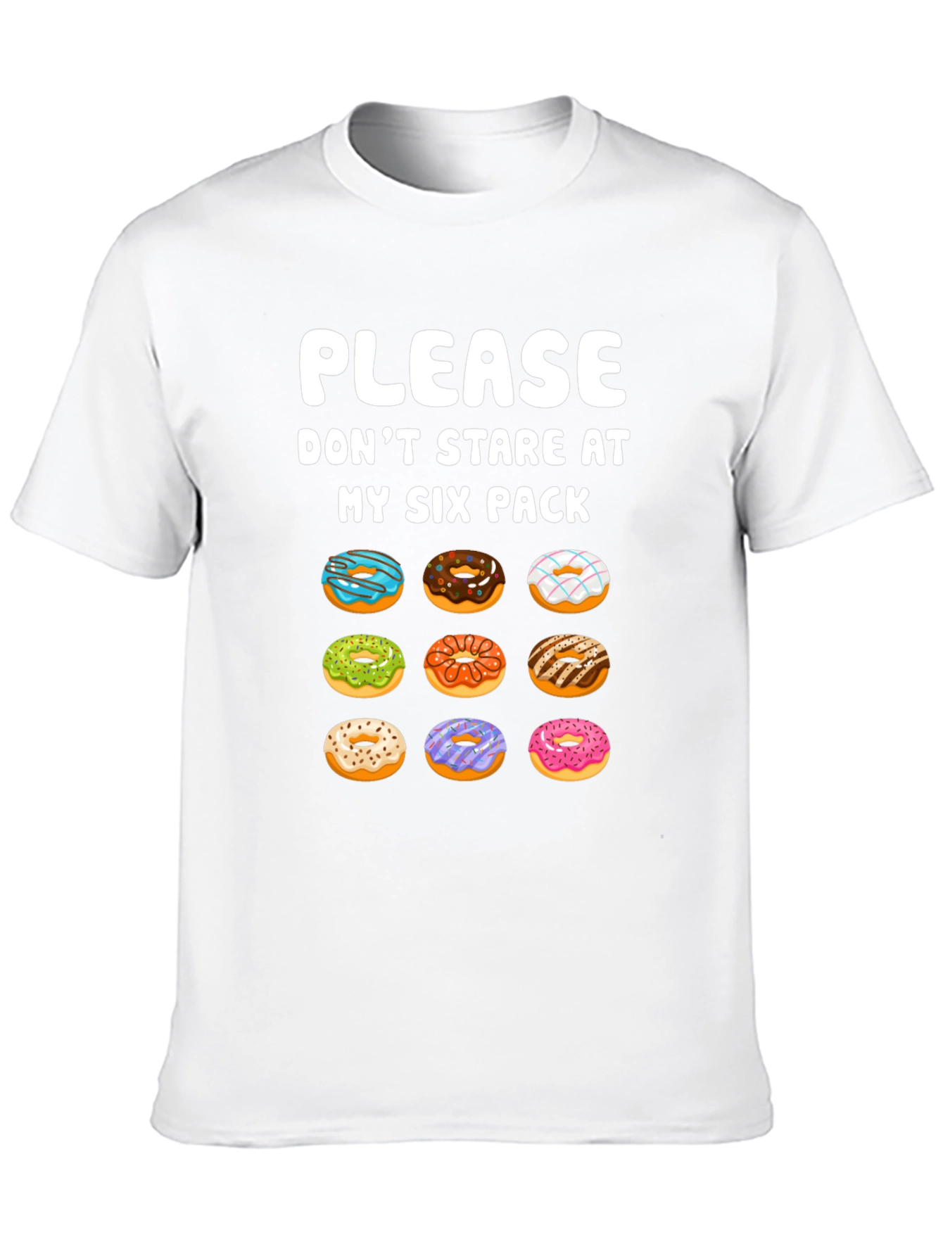Funny Donut Six Pack T-Shirt