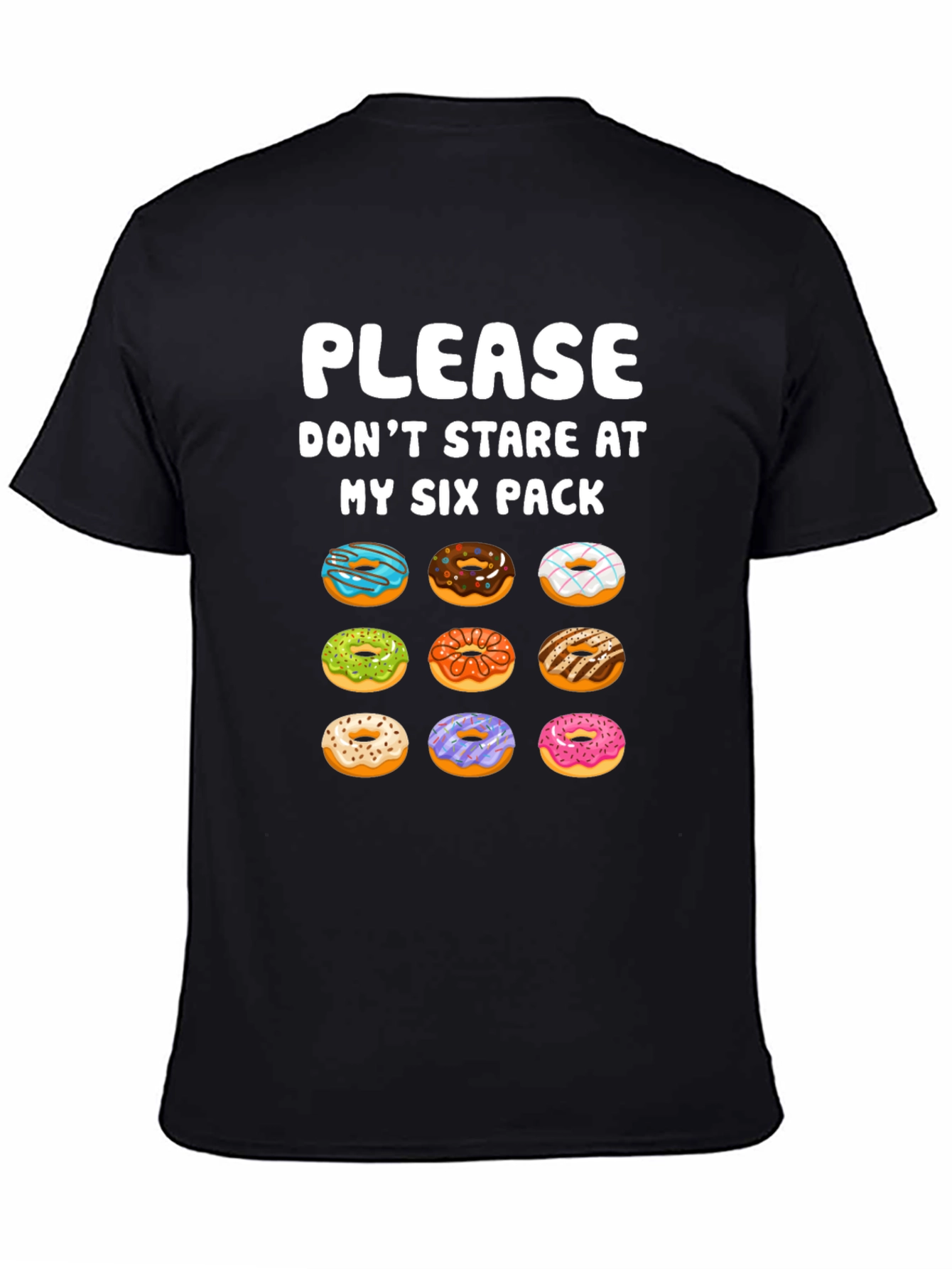 Funny Donut Six Pack T-Shirt