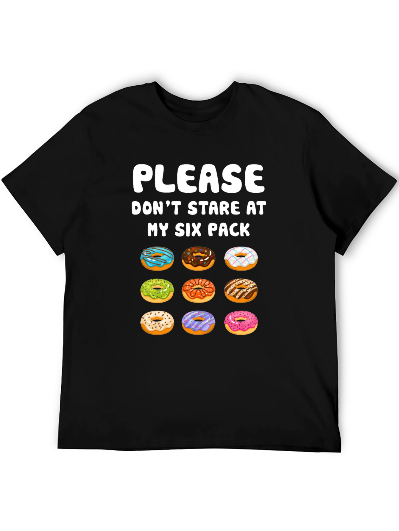 Funny Donut Six Pack T-Shirt