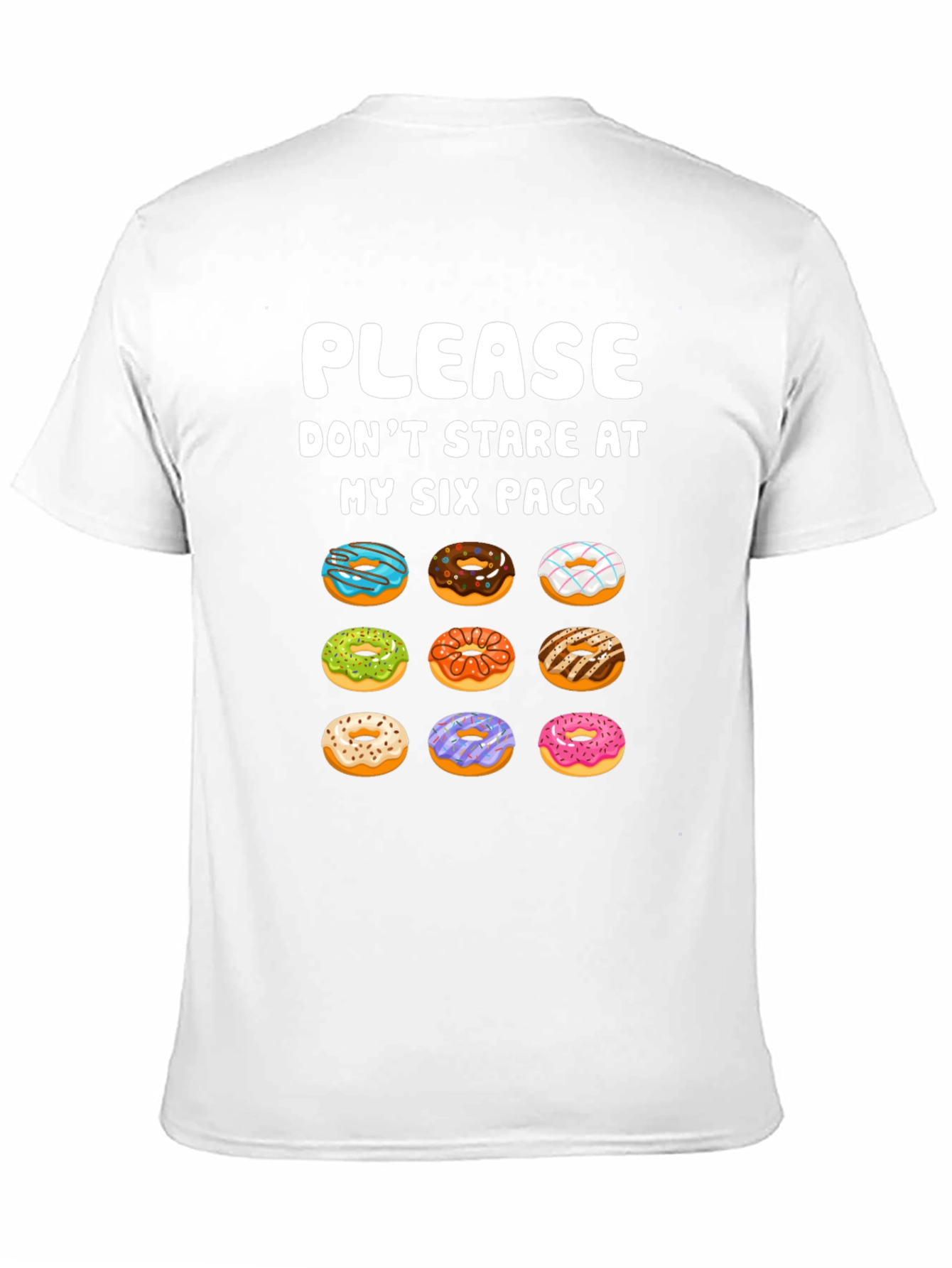 Funny Donut Six Pack T-Shirt