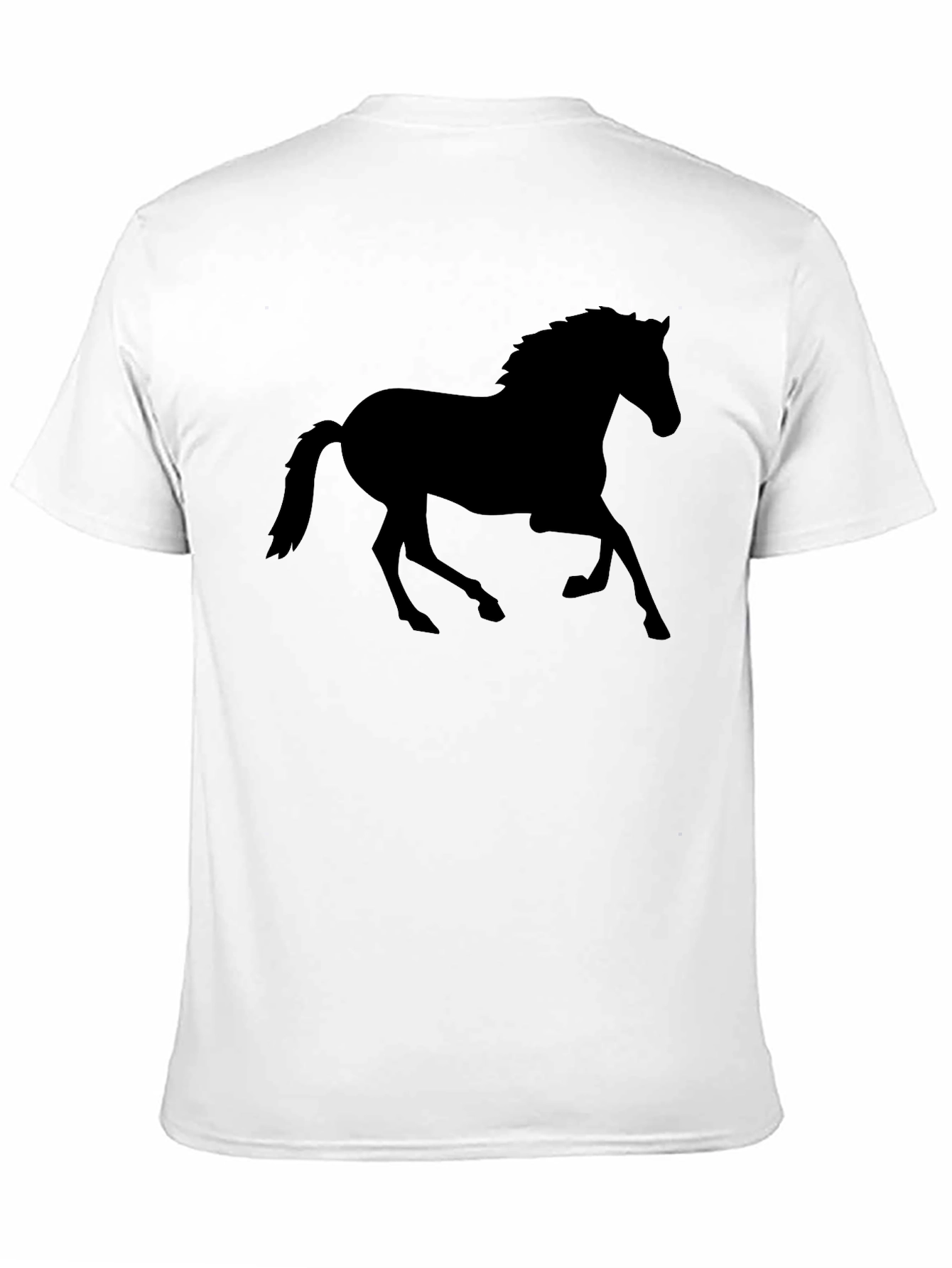 Black Horse Silhouette T-Shirt | Mens Graphic Tee