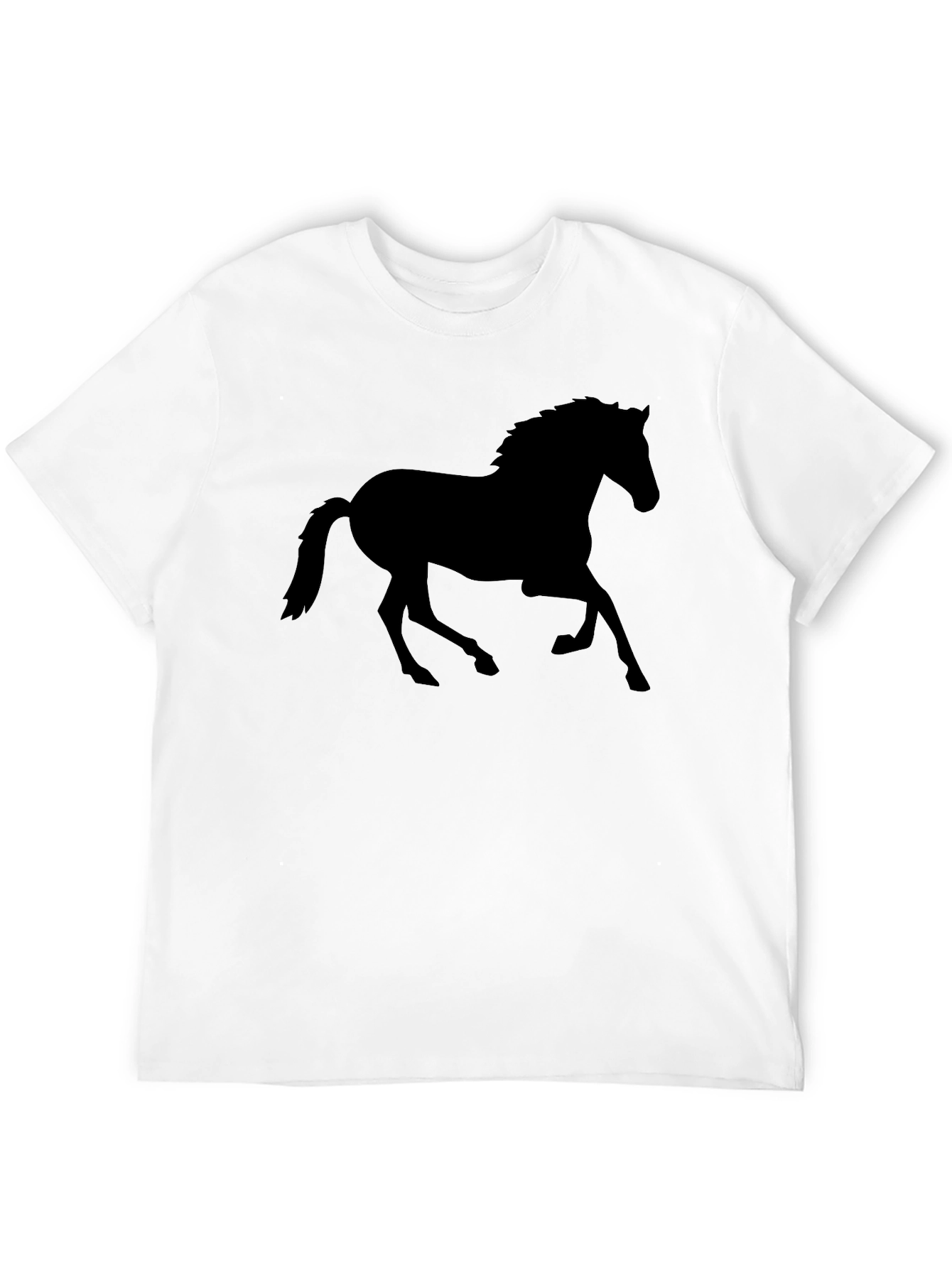 Black Horse Silhouette T-Shirt | Mens Graphic Tee