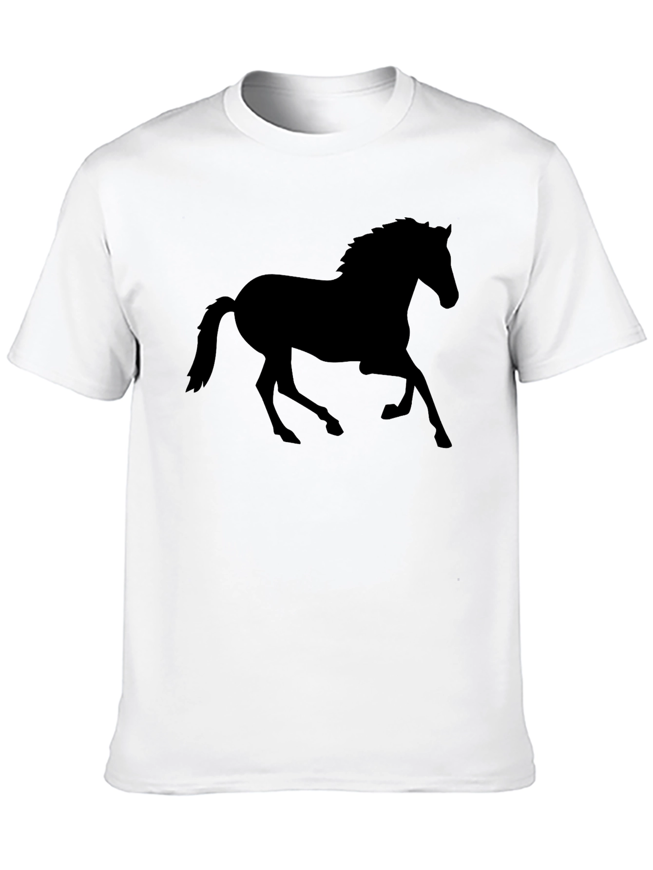 Black Horse Silhouette T-Shirt | Mens Graphic Tee