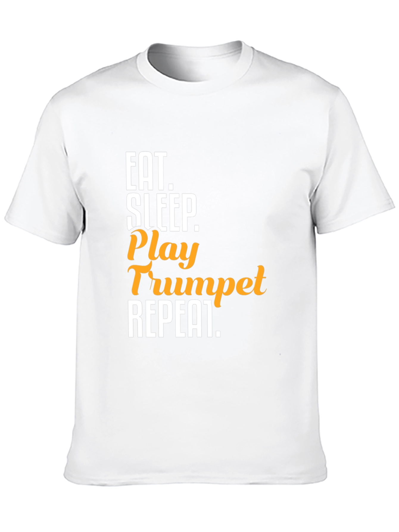 Eat Sleep Play Trumpet Repeat Black T-Shirt