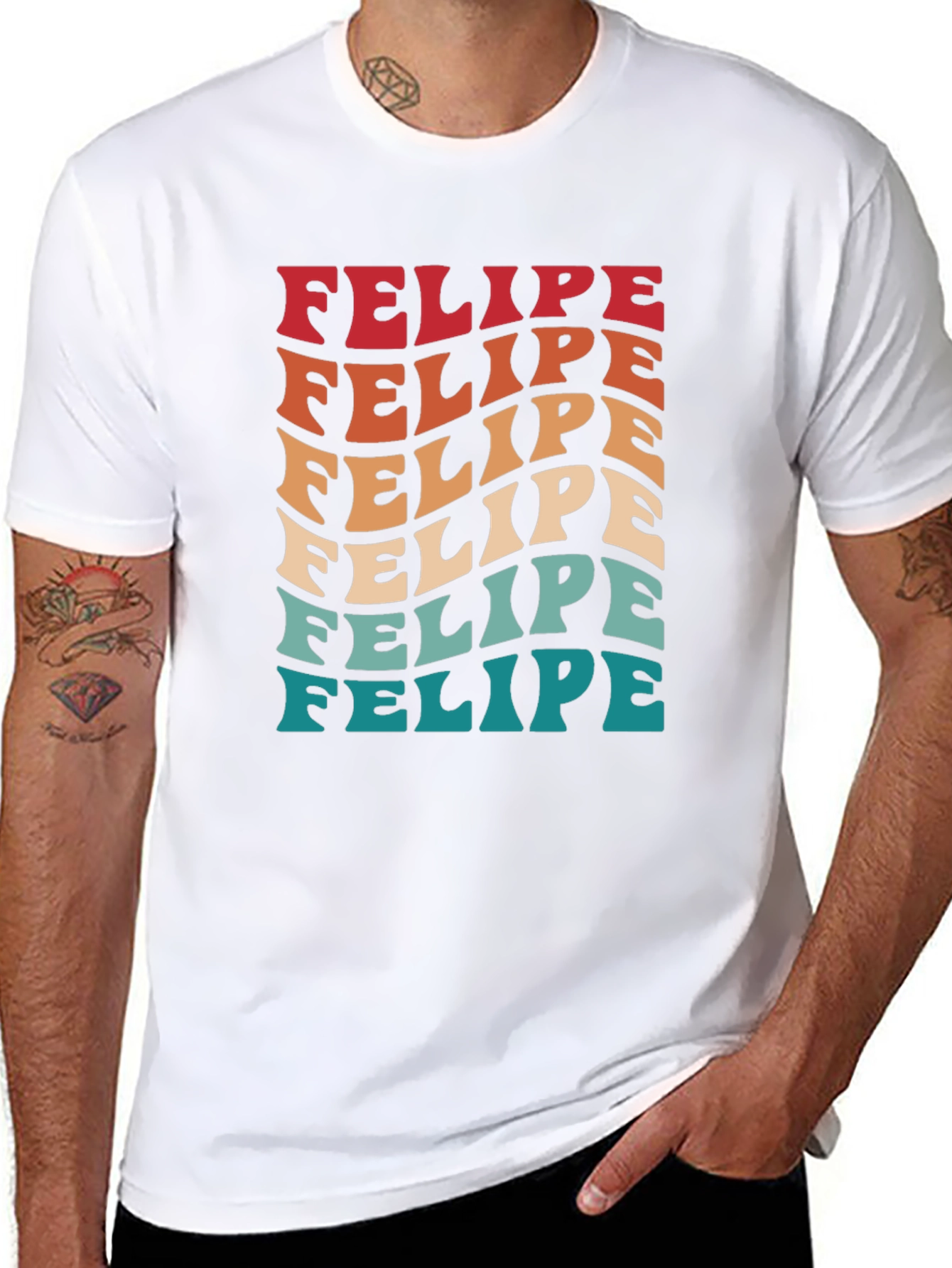 Retro Felipe T-Shirt - Funky Name Tee