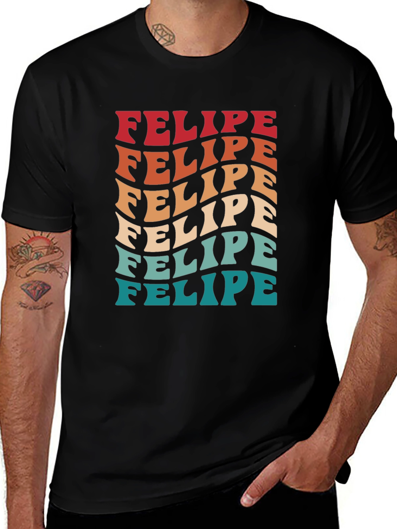 Retro Felipe T-Shirt - Funky Name Tee