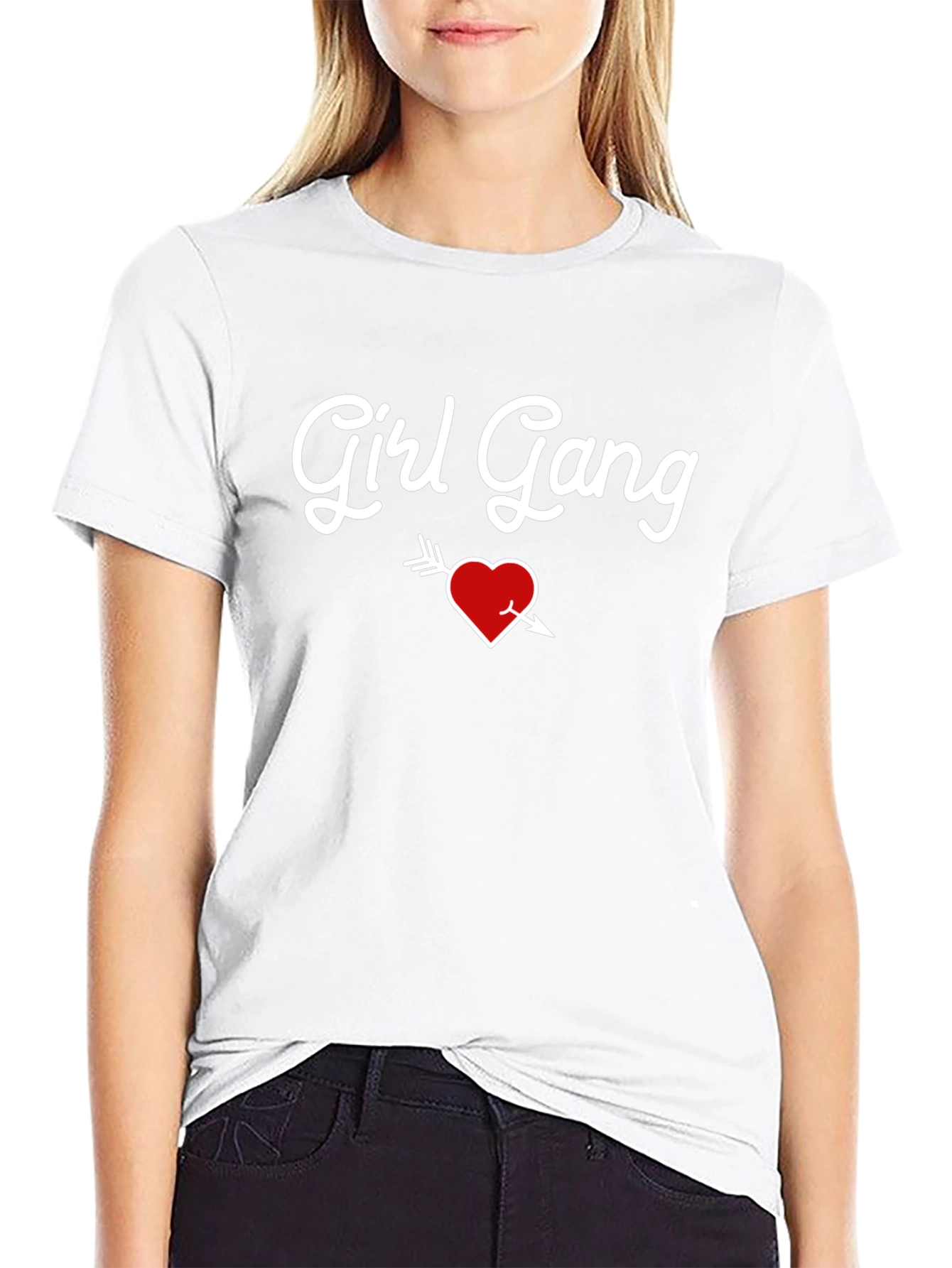 Girl Gang Heart Arrow Graphic T-Shirt