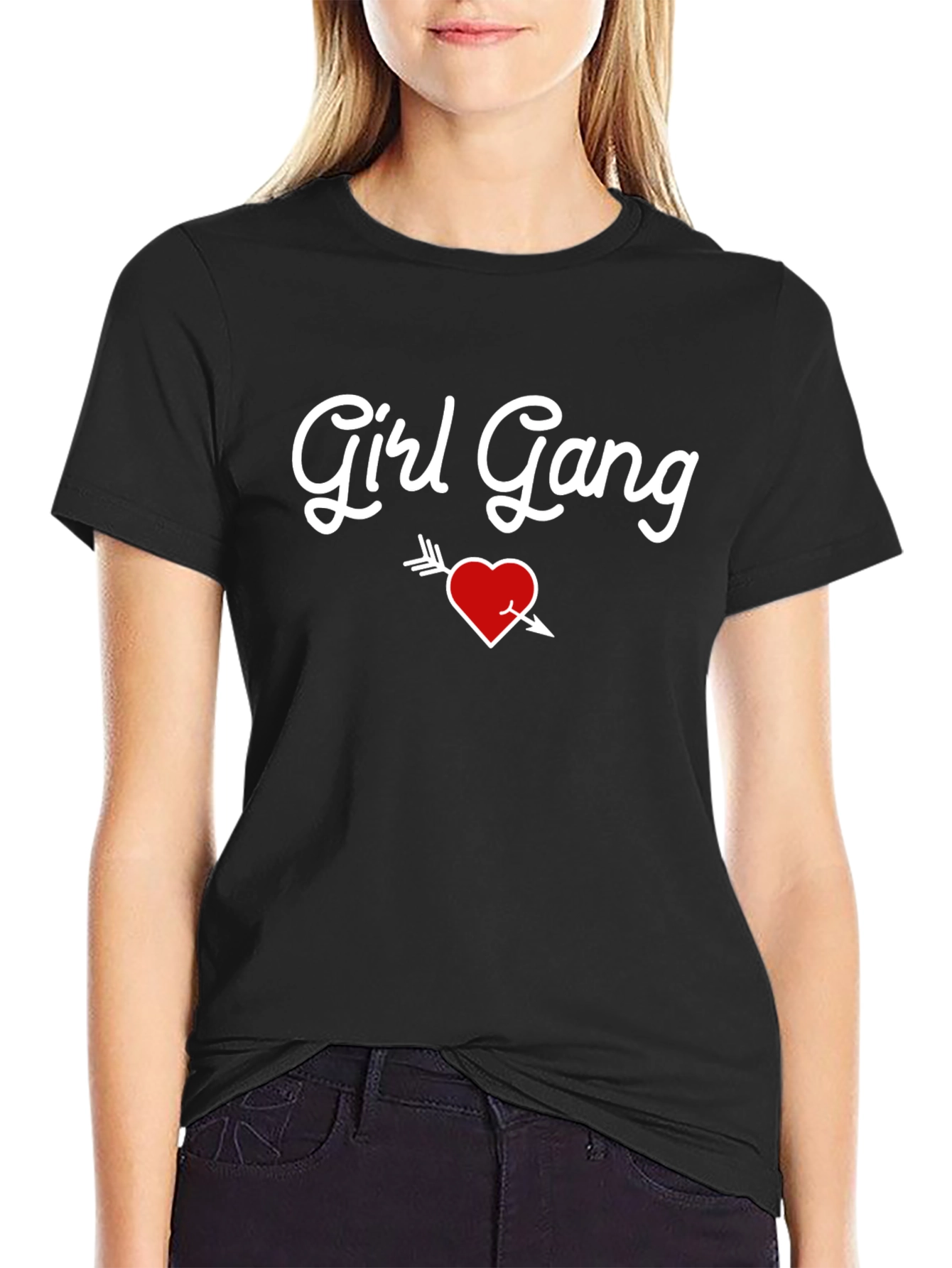 Girl Gang Heart Arrow Graphic T-Shirt