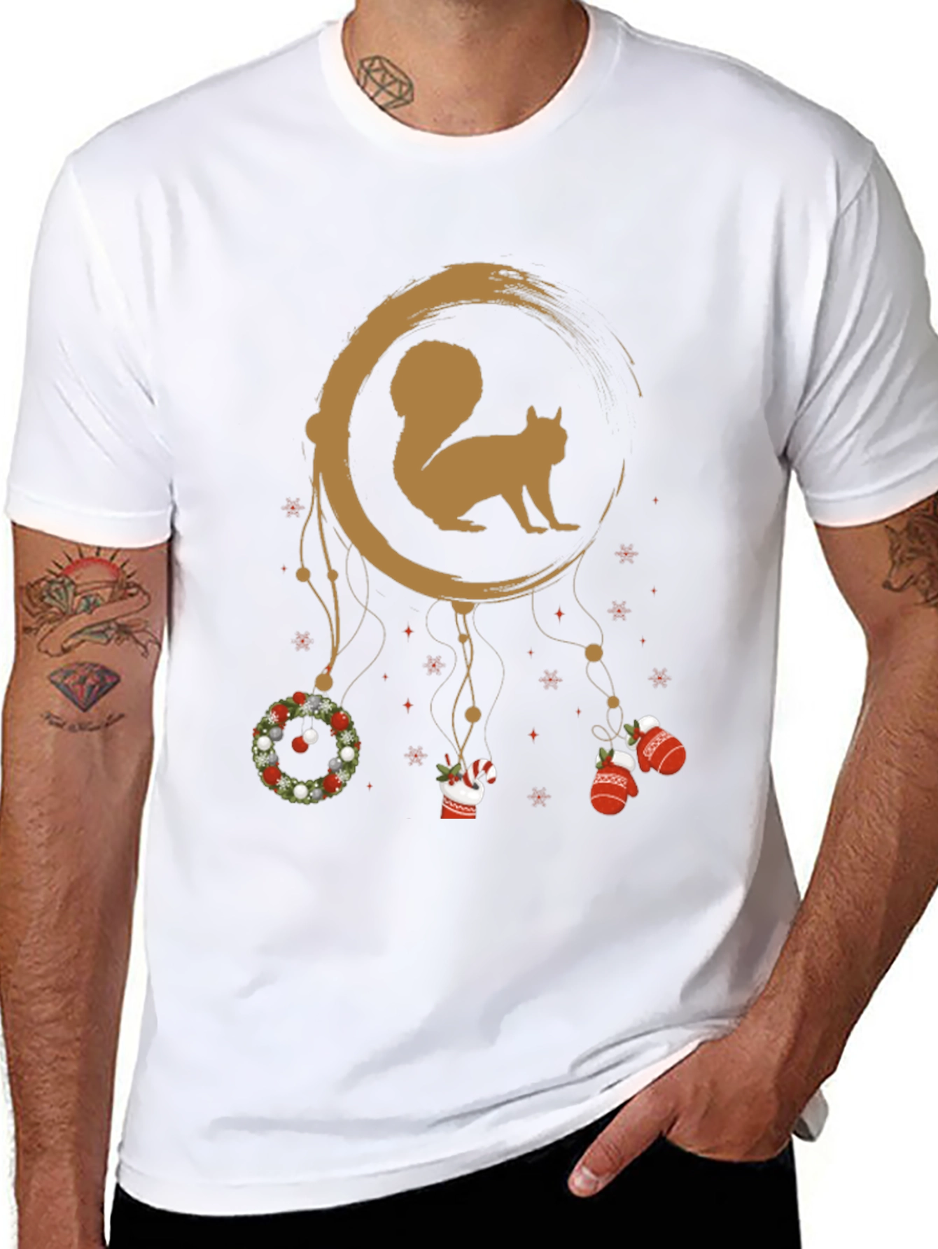 Squirrel Christmas Dreamcatcher T-Shirt