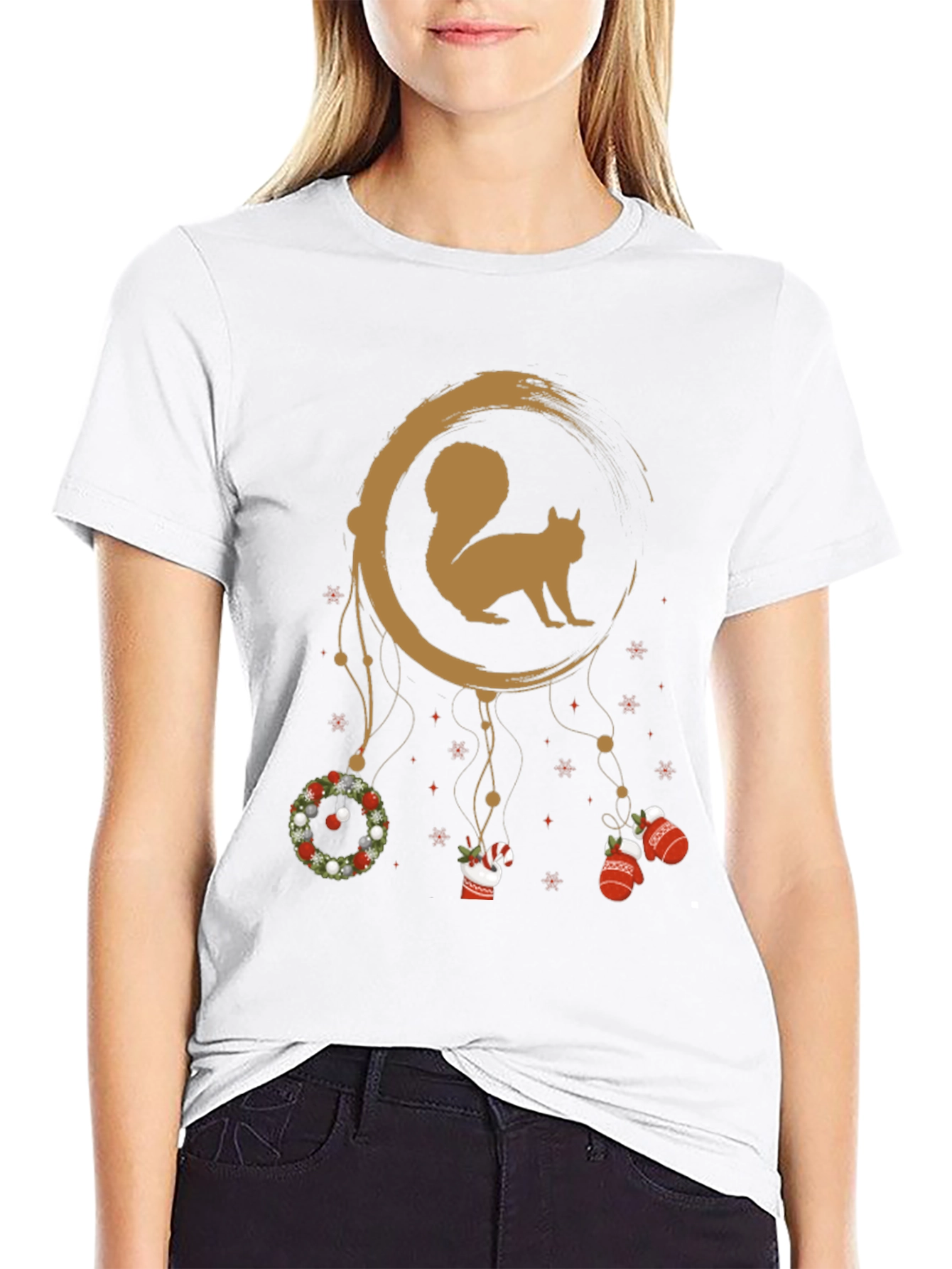 Squirrel Christmas Dreamcatcher T-Shirt