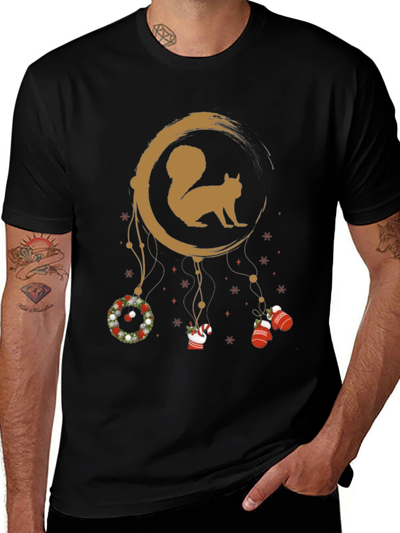 Squirrel Christmas Dreamcatcher T-Shirt