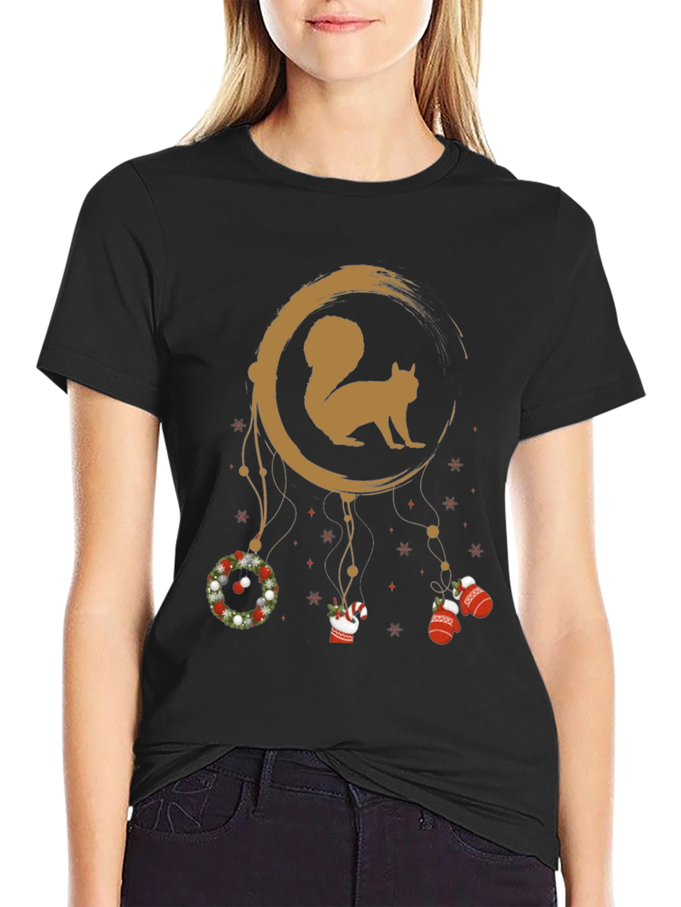 Squirrel Christmas Dreamcatcher T-Shirt