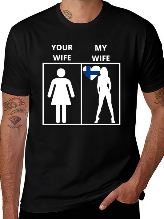 Finland Wife T-Shirt - Funny Graphic Tee