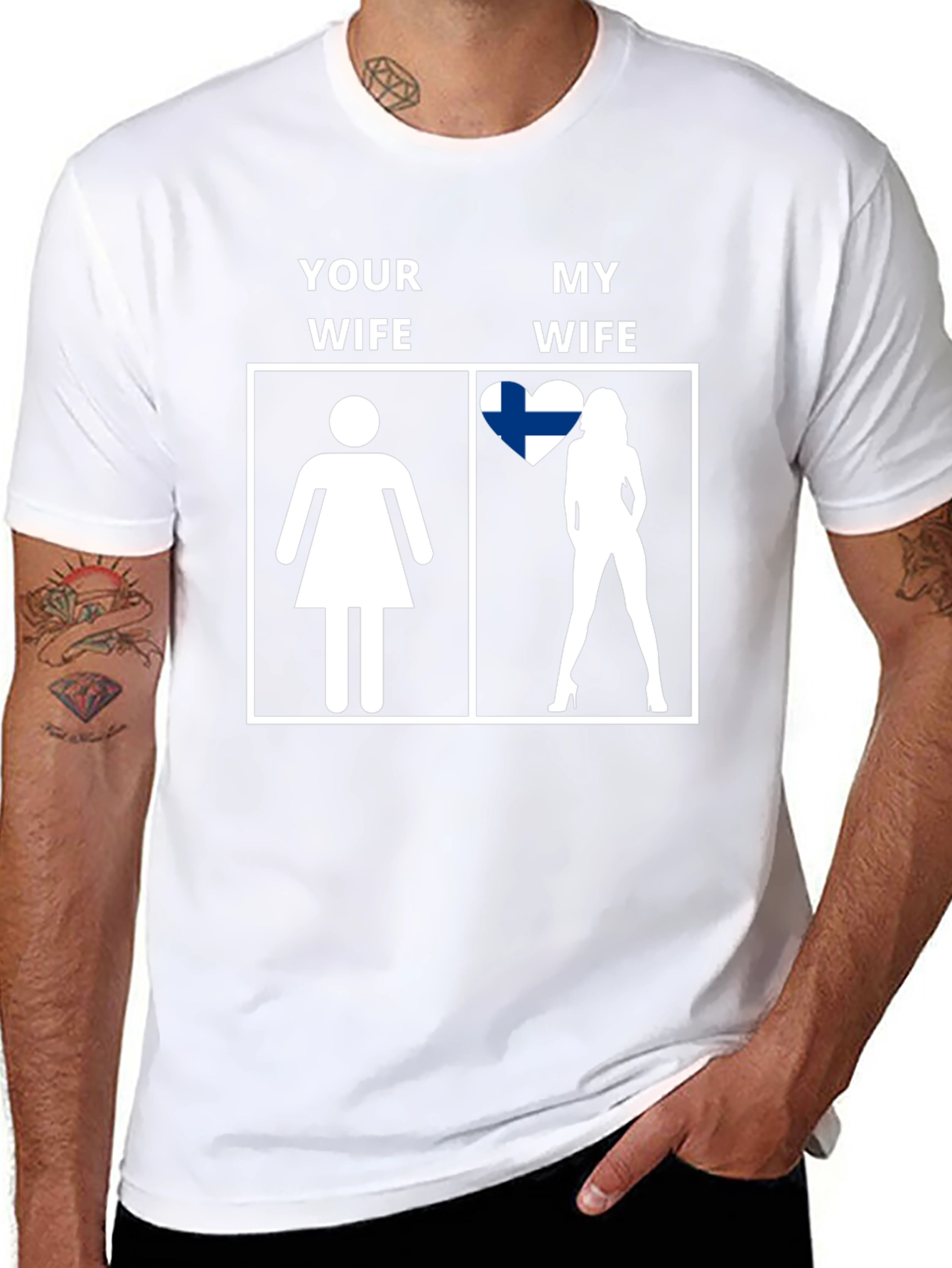 Finland Wife T-Shirt - Funny Graphic Tee
