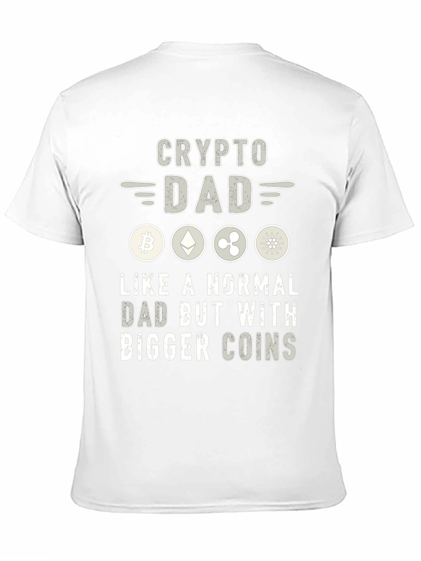 Crypto Dad T-Shirt - Bitcoin Ethereum Ripple Cardano