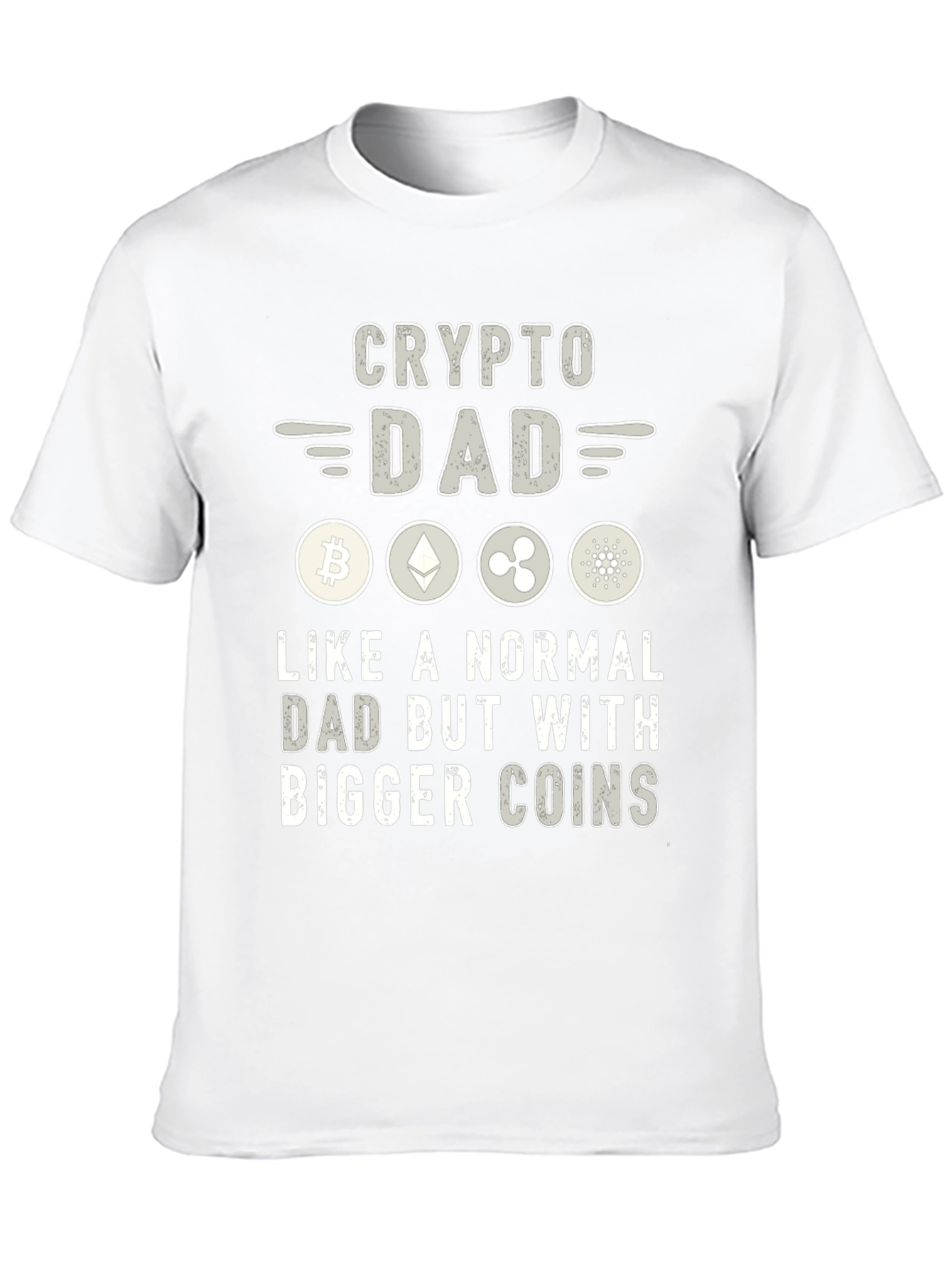 Crypto Dad T-Shirt - Bitcoin Ethereum Ripple Cardano