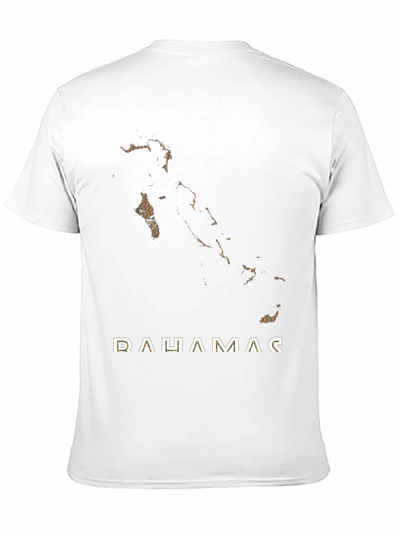 Bahamas Map Black T-Shirt - Island Graphic Tee